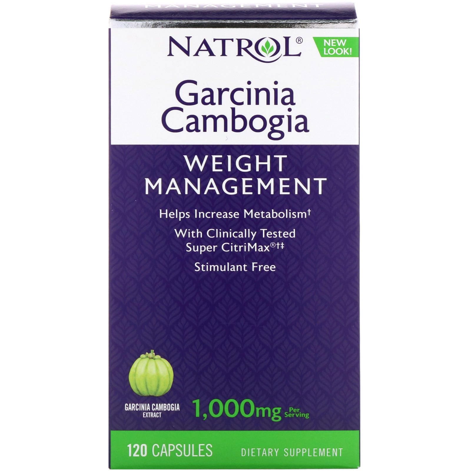 Natrol, Garcinia cambogia, 1000 mg, 120 cápsulas