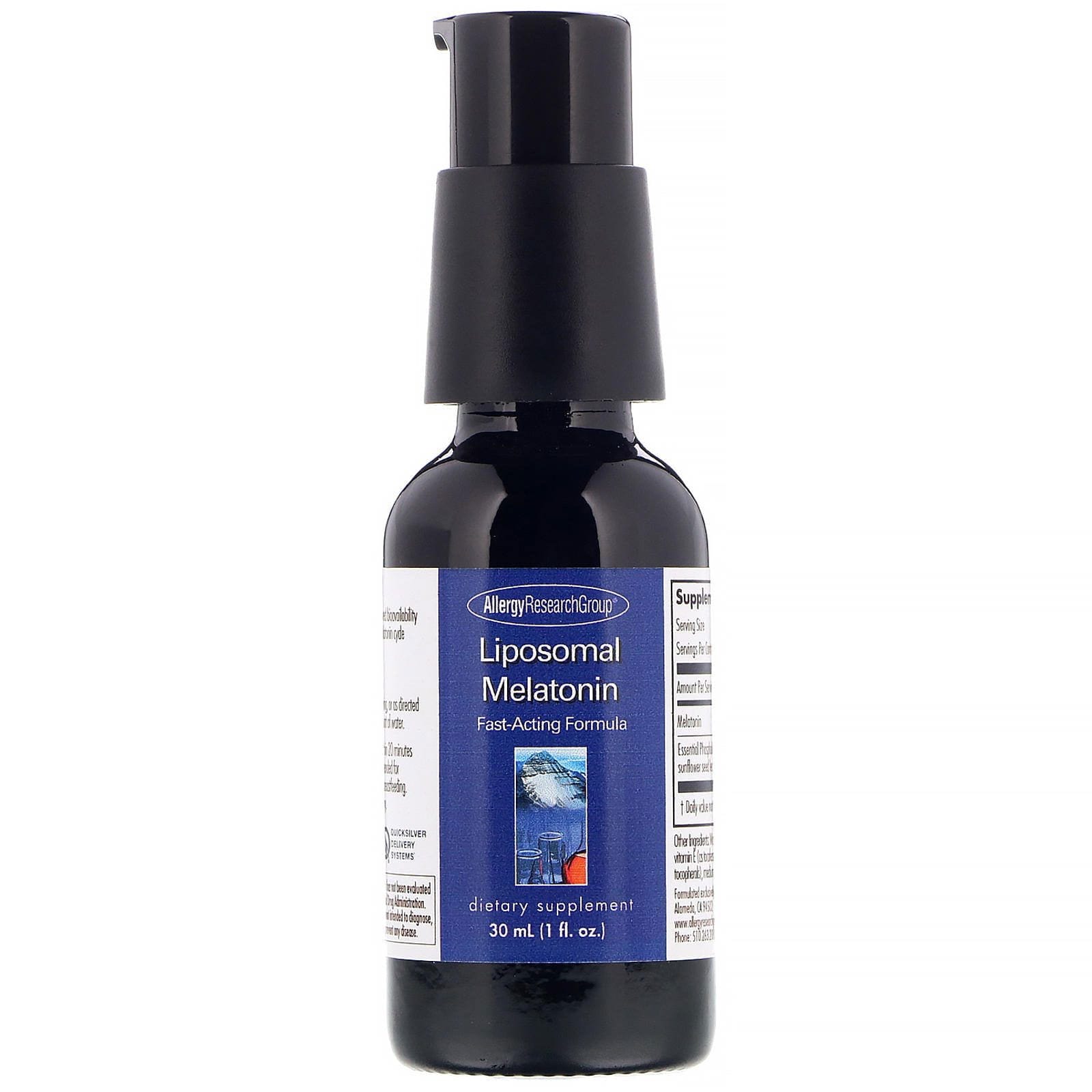 Allergy Research Group, Melatonina liposomal, 30 ml (1 oz. líq.)