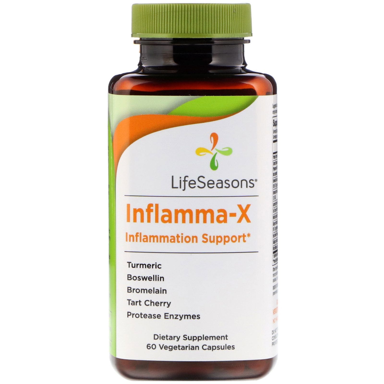 LifeSeasons, Inflamma-X, ayuda para la inflamación, 60 cápsulas vegetarianas