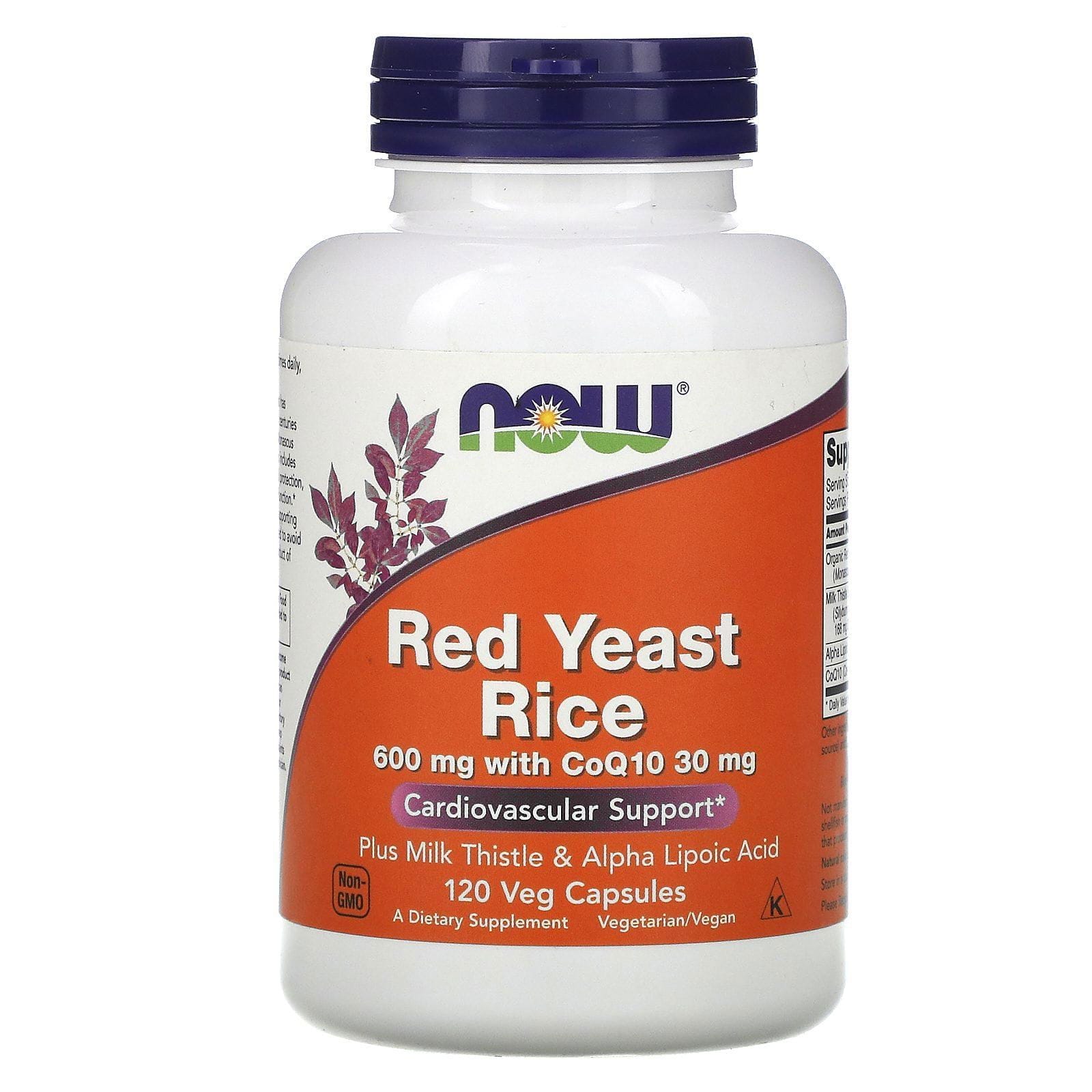 Now Foods, Arroz de levadura roja, 120 cápsulas vegetales
