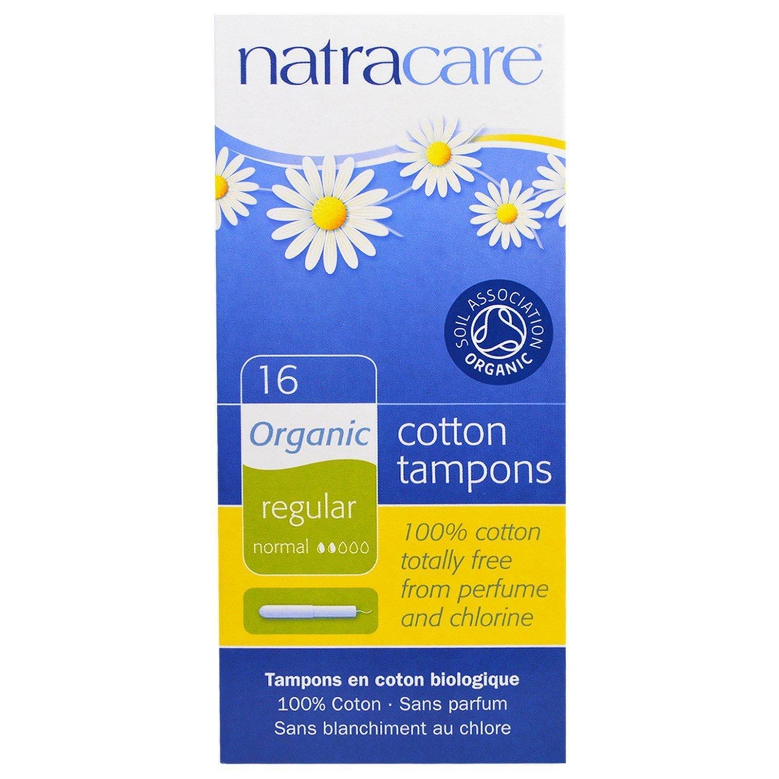 Natracare, Tampones Orgánicos de Algodón, Regulares, 16 Tampones