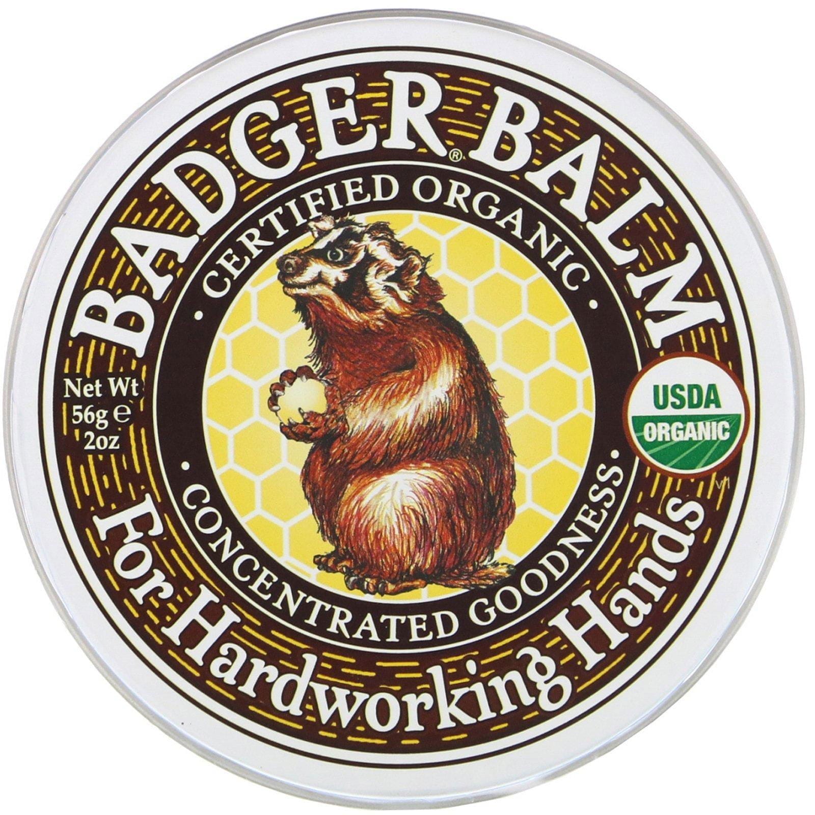 Badger Company, Badger Bálsamo Para Manos que trabajan duro, 2 oz (56 g)