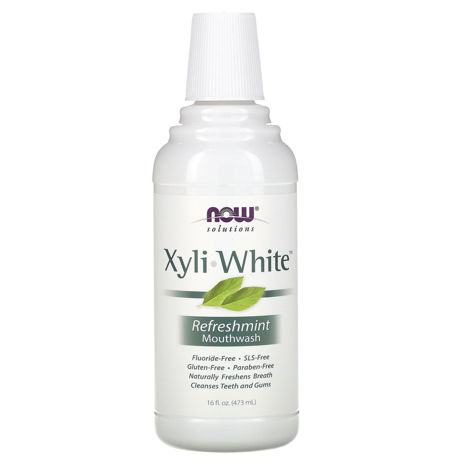 Now Foods, Enjuague bucal Xyliwhite, sabor Refreshmint, natural y sin flúor, 16 fl oz (473 ml)