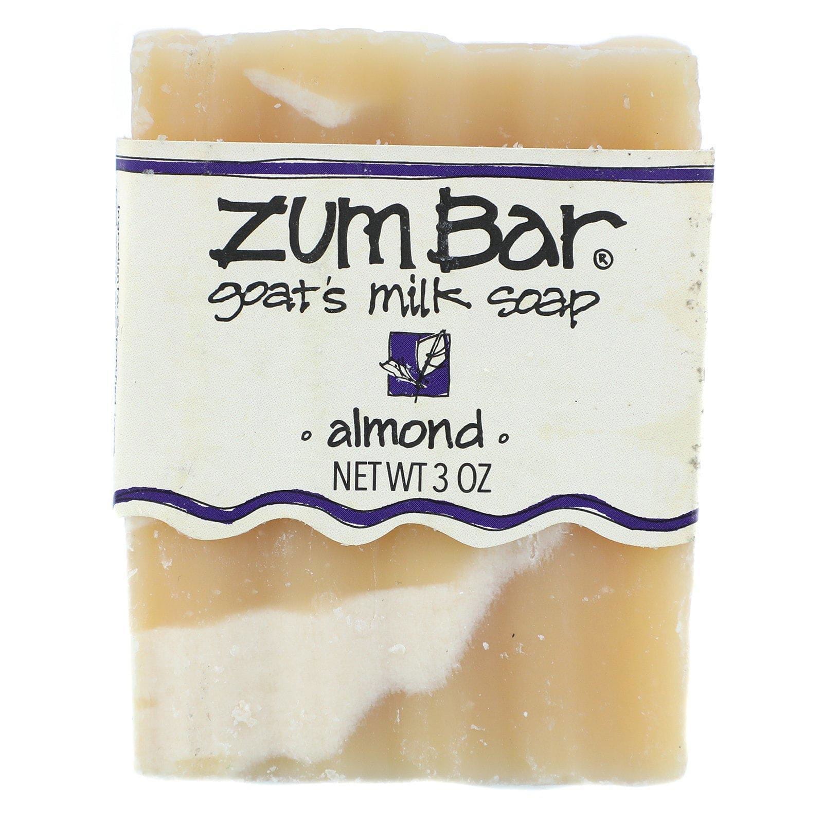 Indigo Wild, Zum Bar, Jabón de Leche de Cabra, Almendra, 3 oz Barra