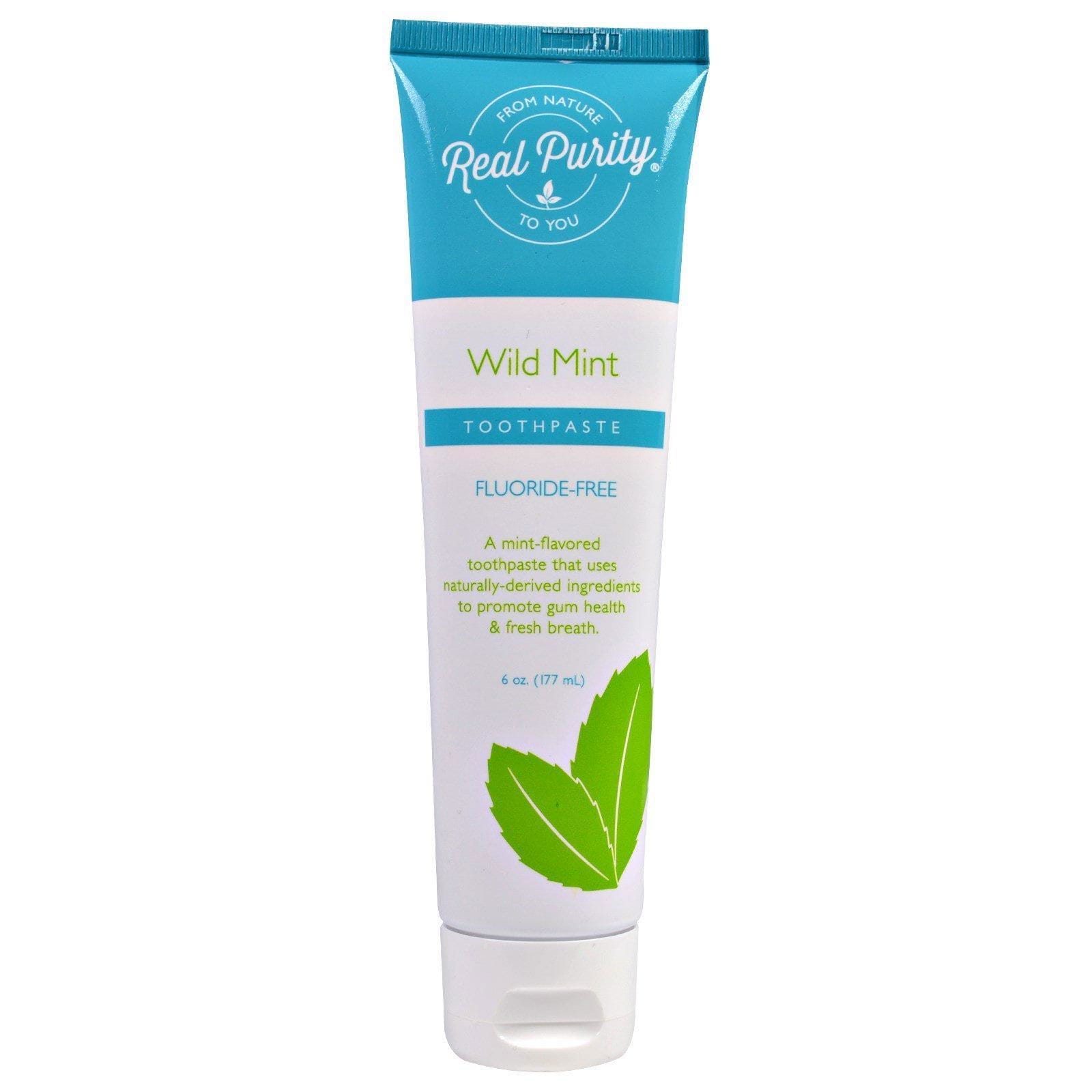 Real Purity, Pasta de dientes, Wild Mint de 177 ml (6 onzas)