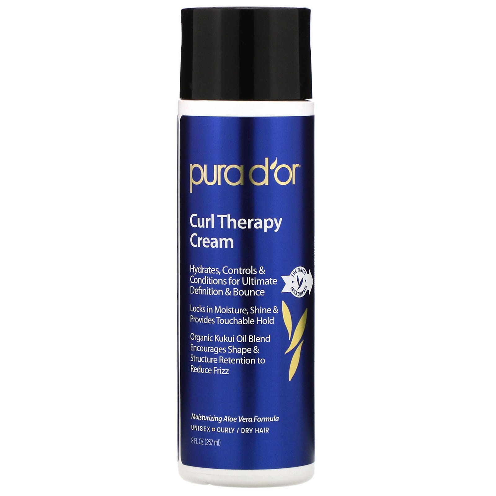 Pura D'or, Crema de terapia de rizos, 8 fl oz (237 ml)
