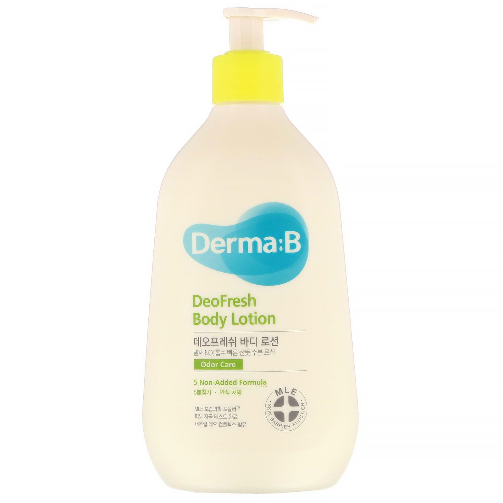 Derma:B, DeoFresh, Loción corporal, Cuidado de olores, 400 ml (13,5 oz. líq.)