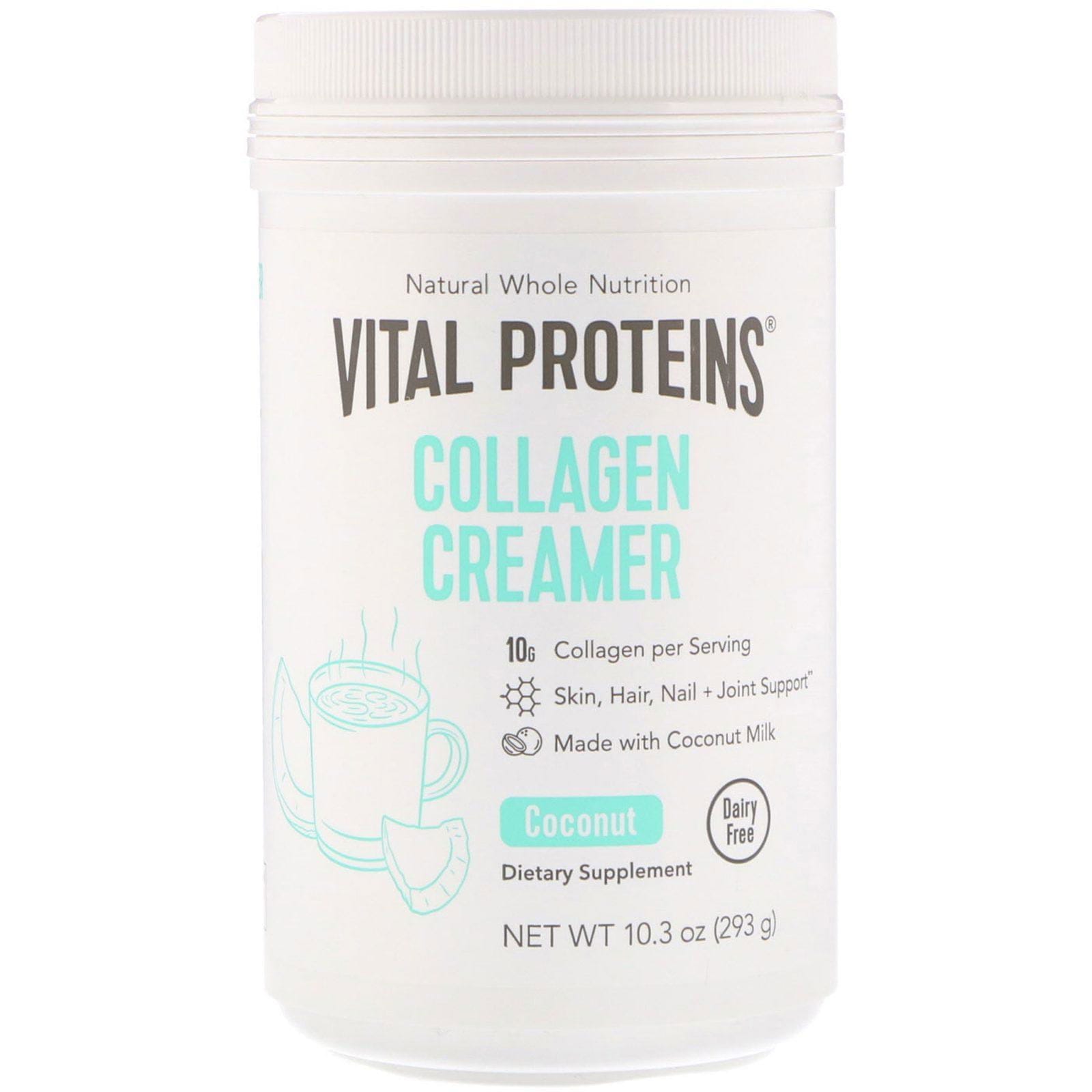 Vital Proteins, Sustituto de crema de colágeno, Coco, 293 g (10,3 oz)