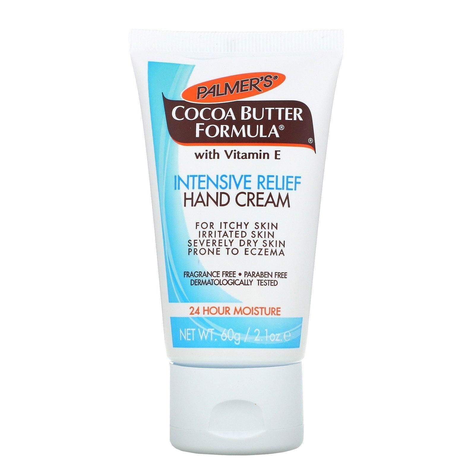 Palmer's, Fórmula de manteca de cacao, crema de manos para un alivio profundo, sin fragancia, 2.1 oz (60 g)