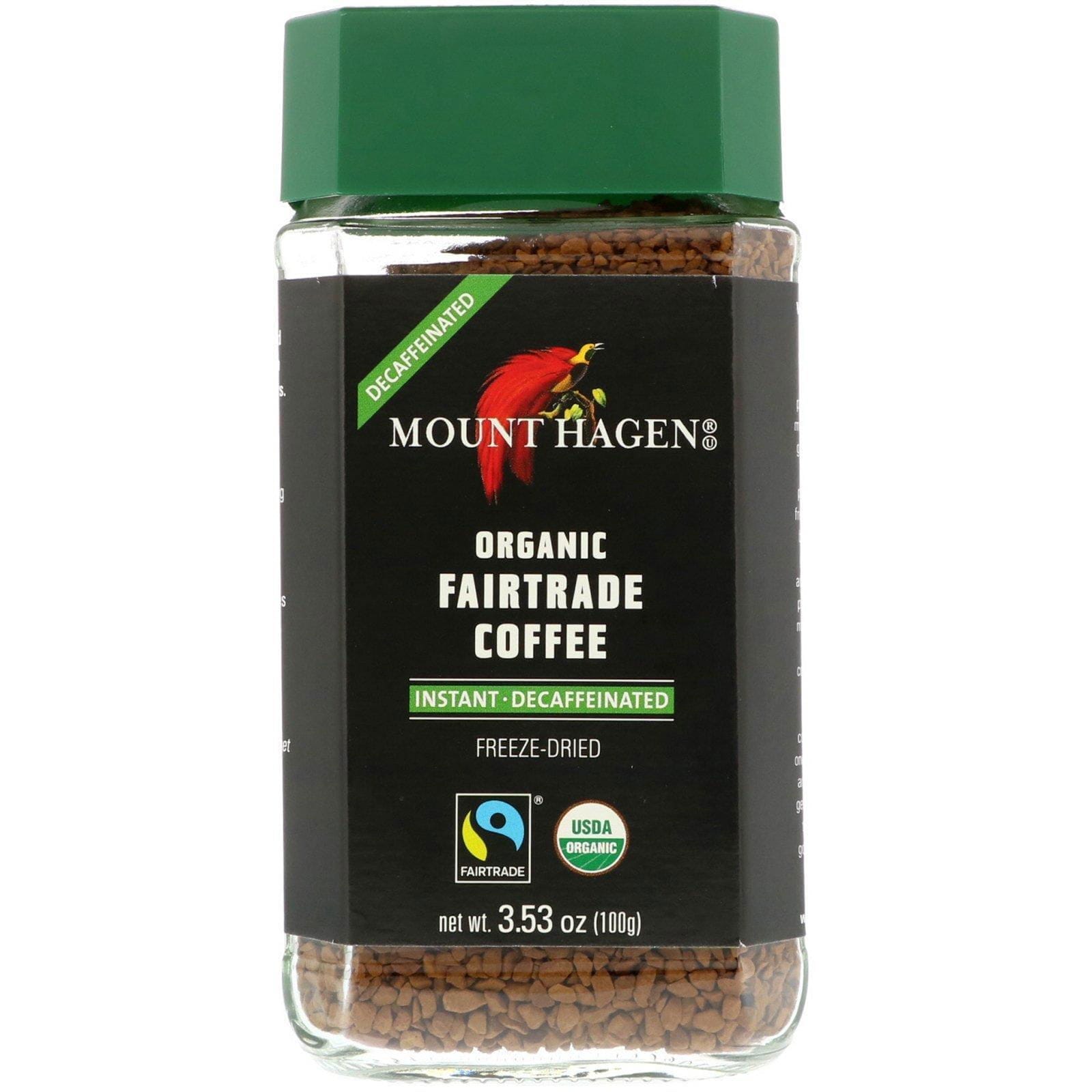 Mount Hagen, Café orgánico de comercio justo, Instantáneo, Descafeinado, 100 g (3.53 oz)