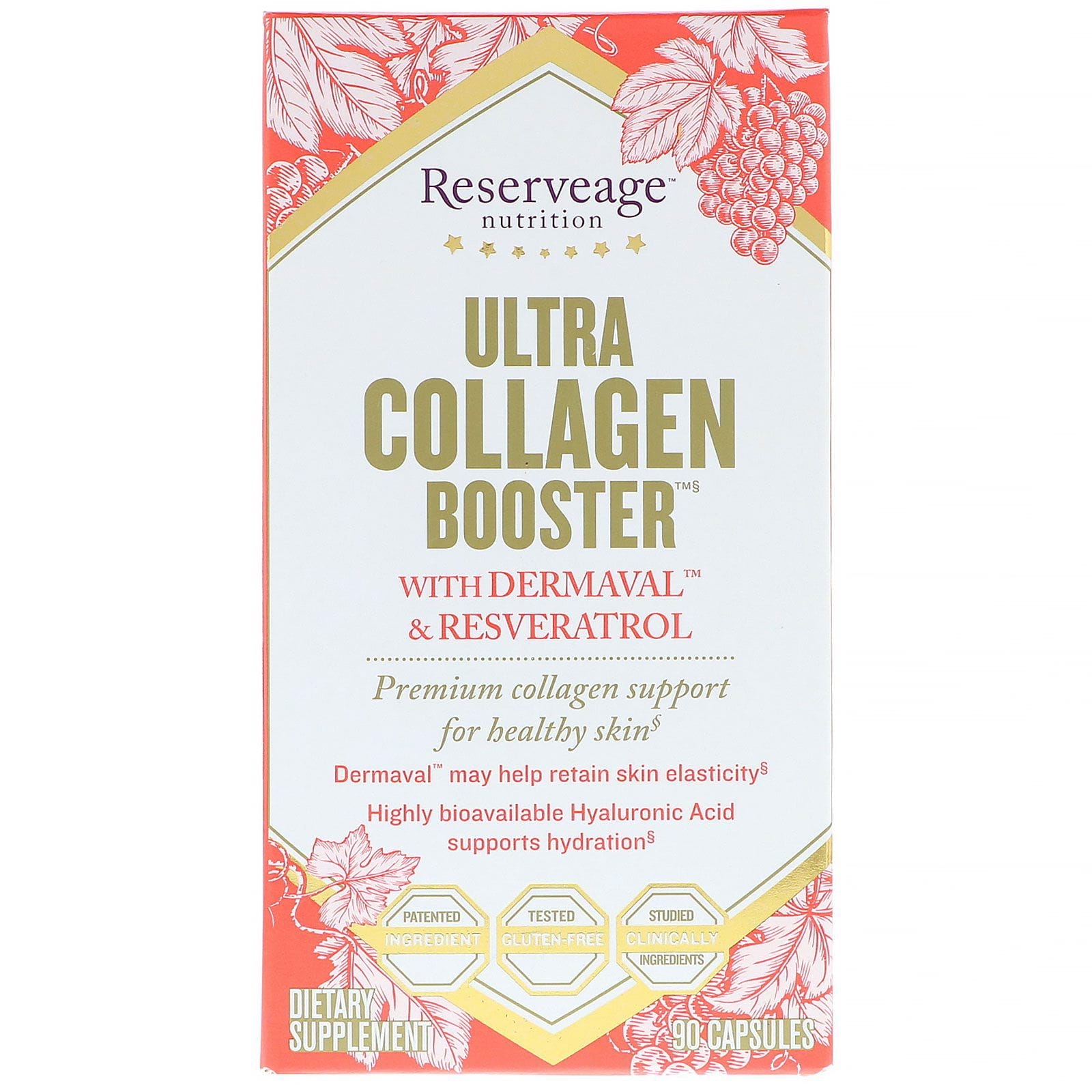 ReserveAge Nutrition, Ultra Collagen Booster, 90 cápsulas