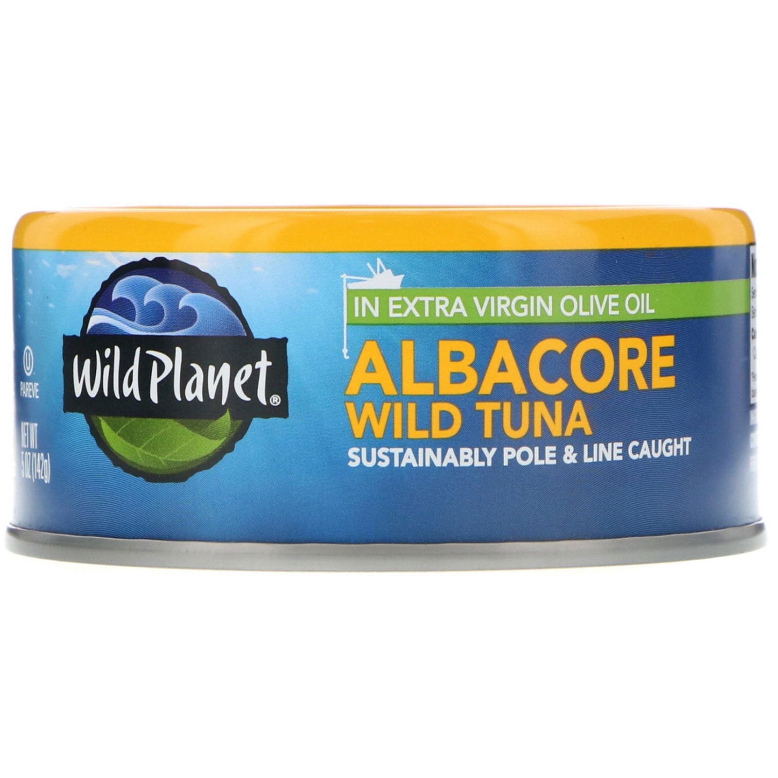 Wild Planet, Atún blanco silvestre en aceite de oliva extra virgen, 5 oz (142 g)