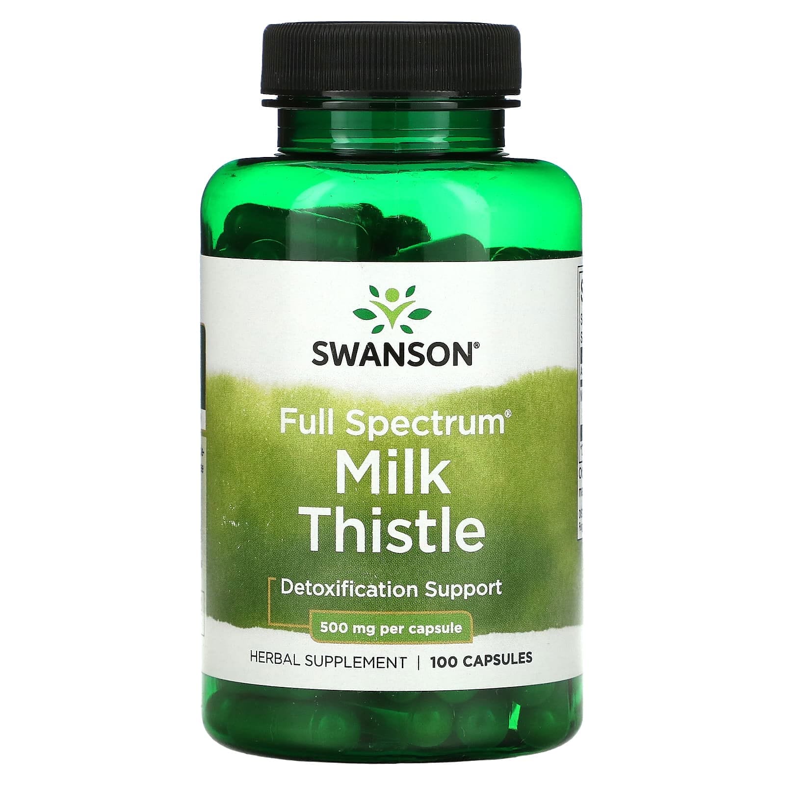 Swanson, Cardo mariano, 500 mg, 100 cápsulas