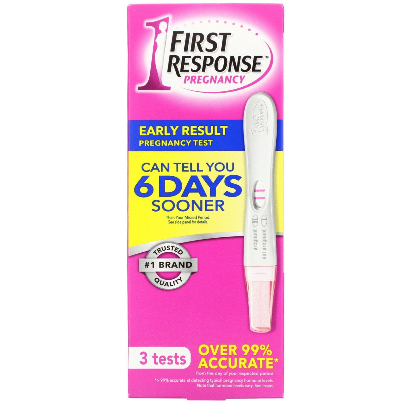First Response, Prueba de embarazo de resultado temprano, 3 pruebas