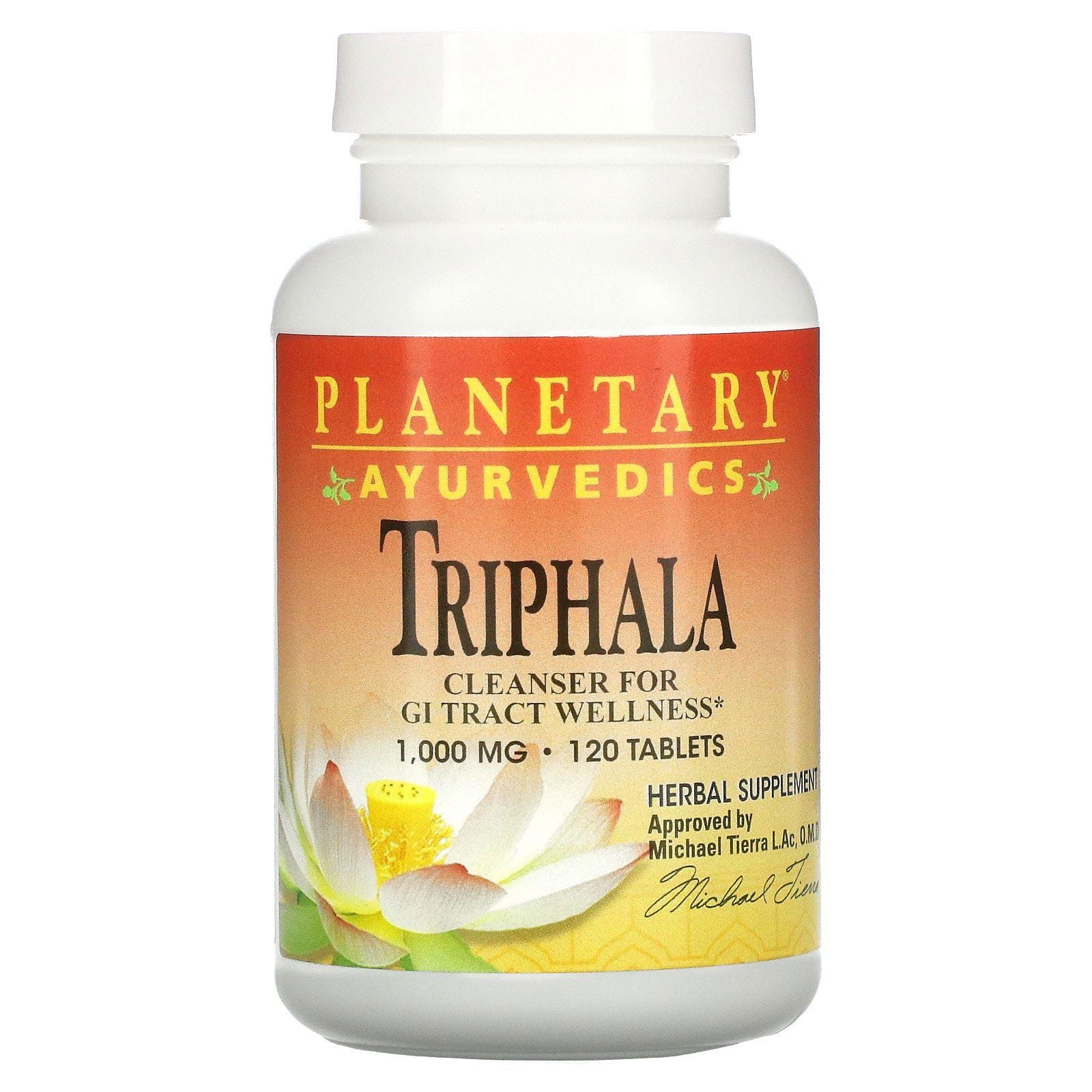 Planetary Herbals, Ayurvedics, Trifala, 1,000 mg, 120 Cápsulas