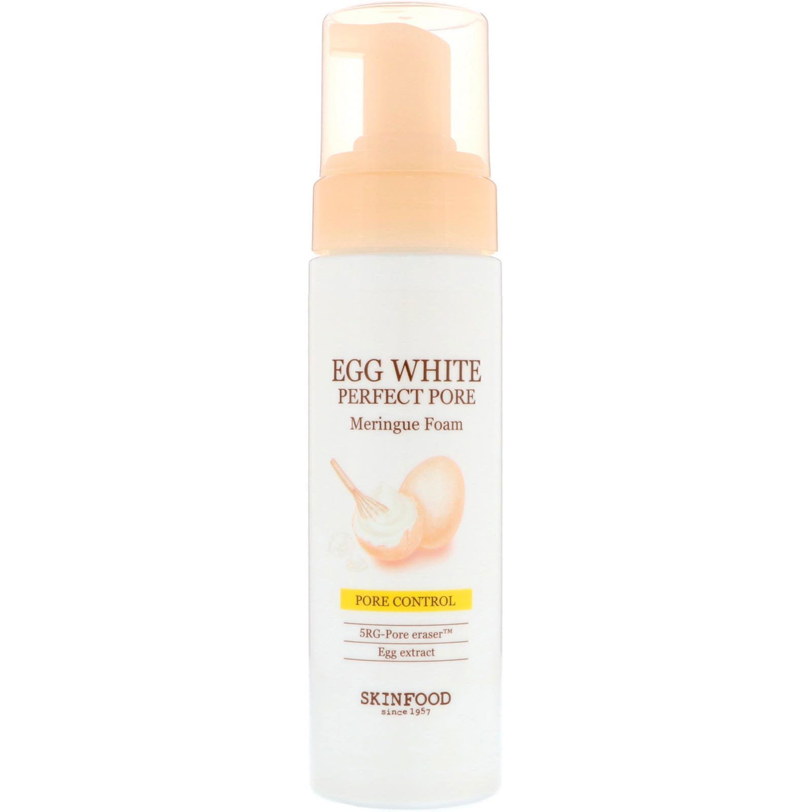 Skinfood, Espuma de merengue con clara de huevo para poros perfectos, 200 ml