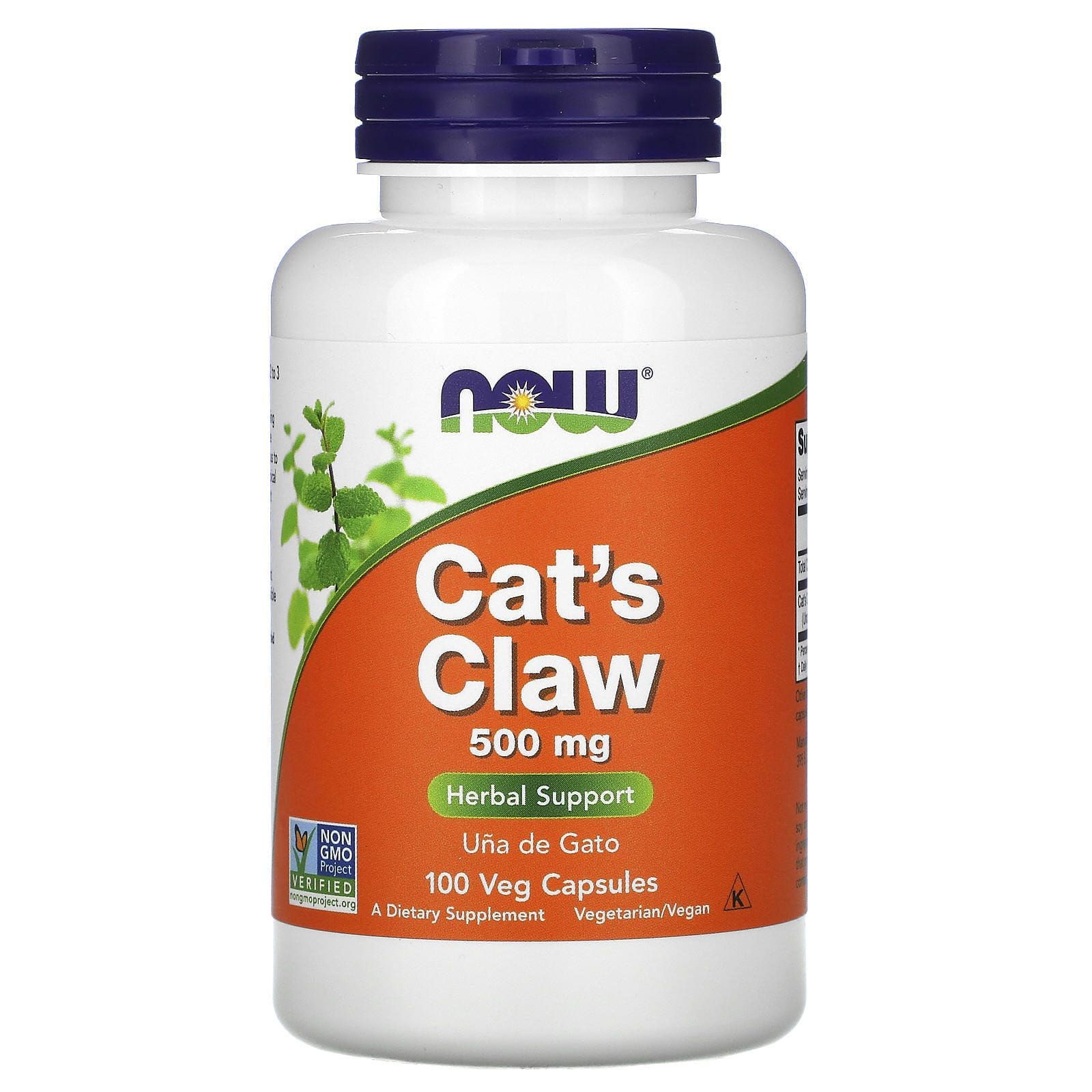 Now Foods, Uña de gato, 500 mg, 100 cápsulas vegetarianas