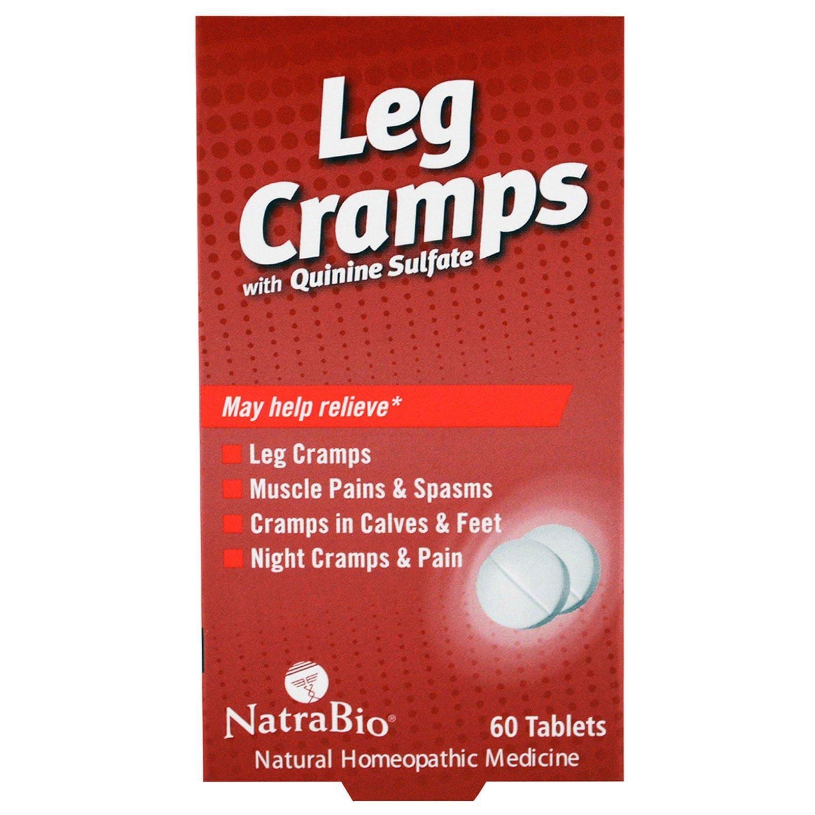 NatraBio, Leg Cramps, con sulfato de quinina, 60 comprimidos