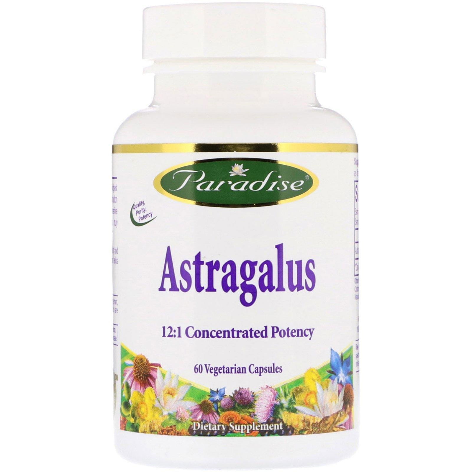 Paradise Herbs, Astragalus, 60 Vegetarian Capsules