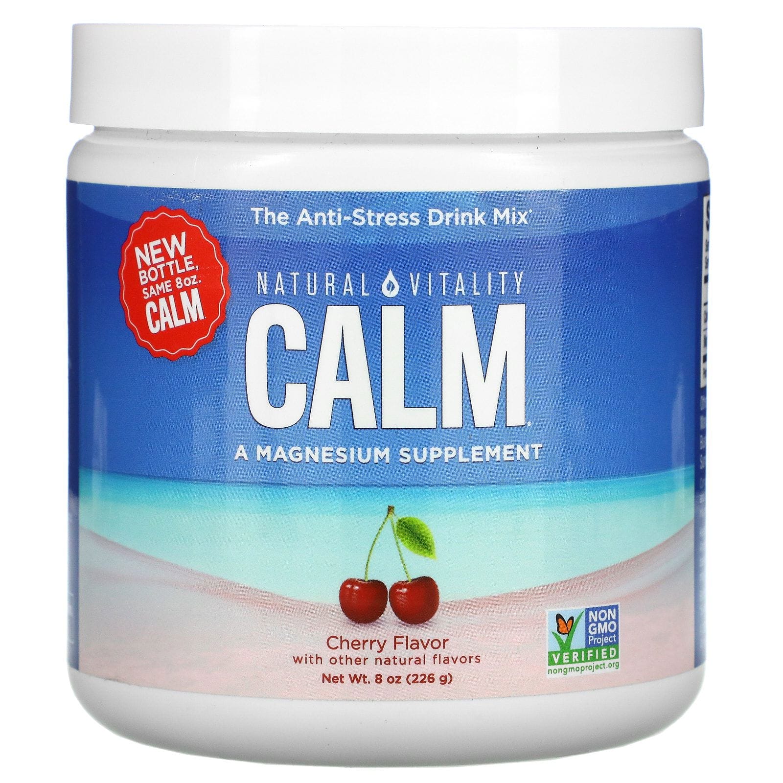 Natural Vitality, CALM, The Anti-Stress Drink Mix, Cherry , 8 oz (226 g)
