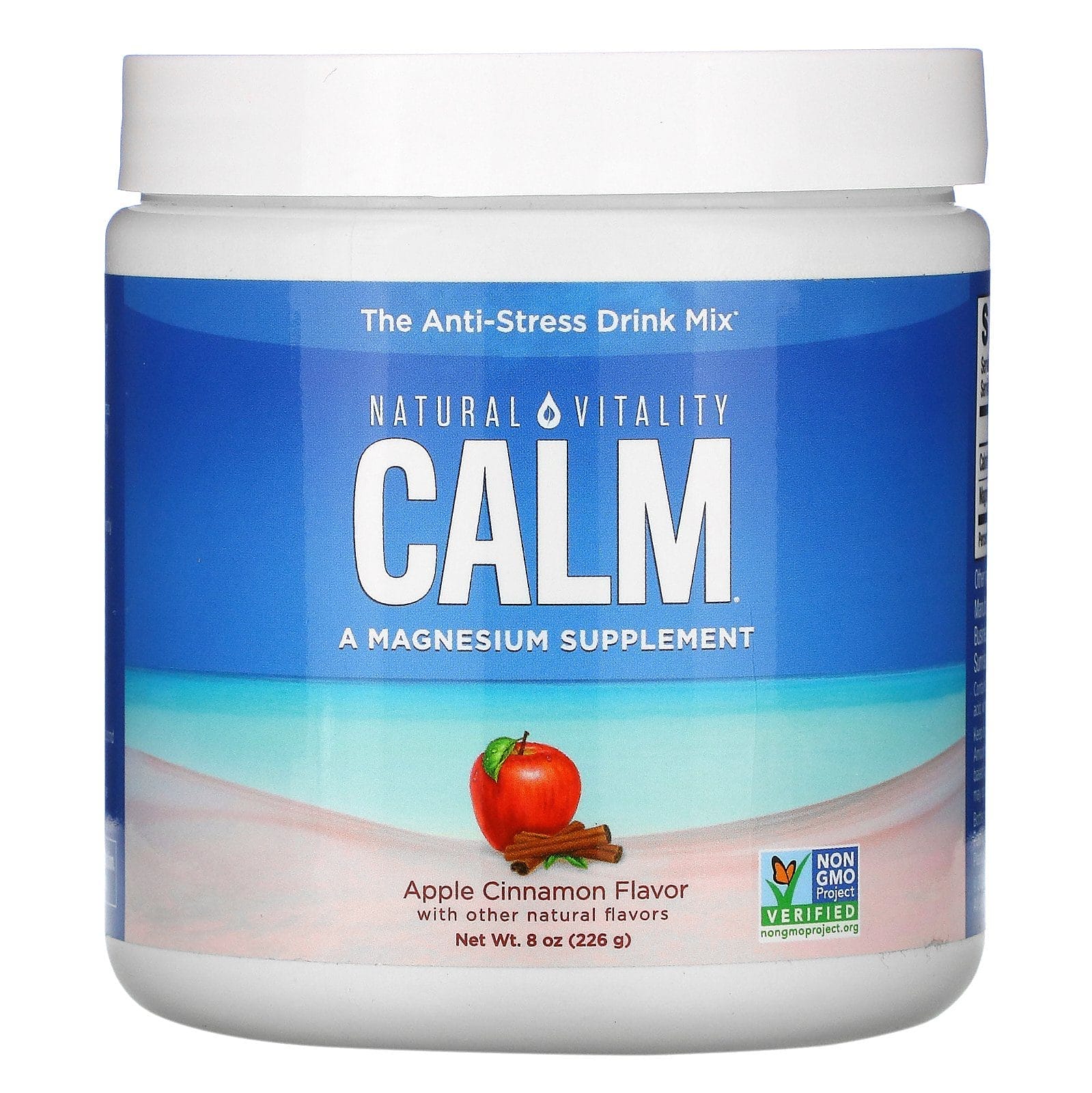 Natural Vitality, CALM, The Anti-Stress Drink Mix, Apple Cinnamon , 8 oz (226 g)