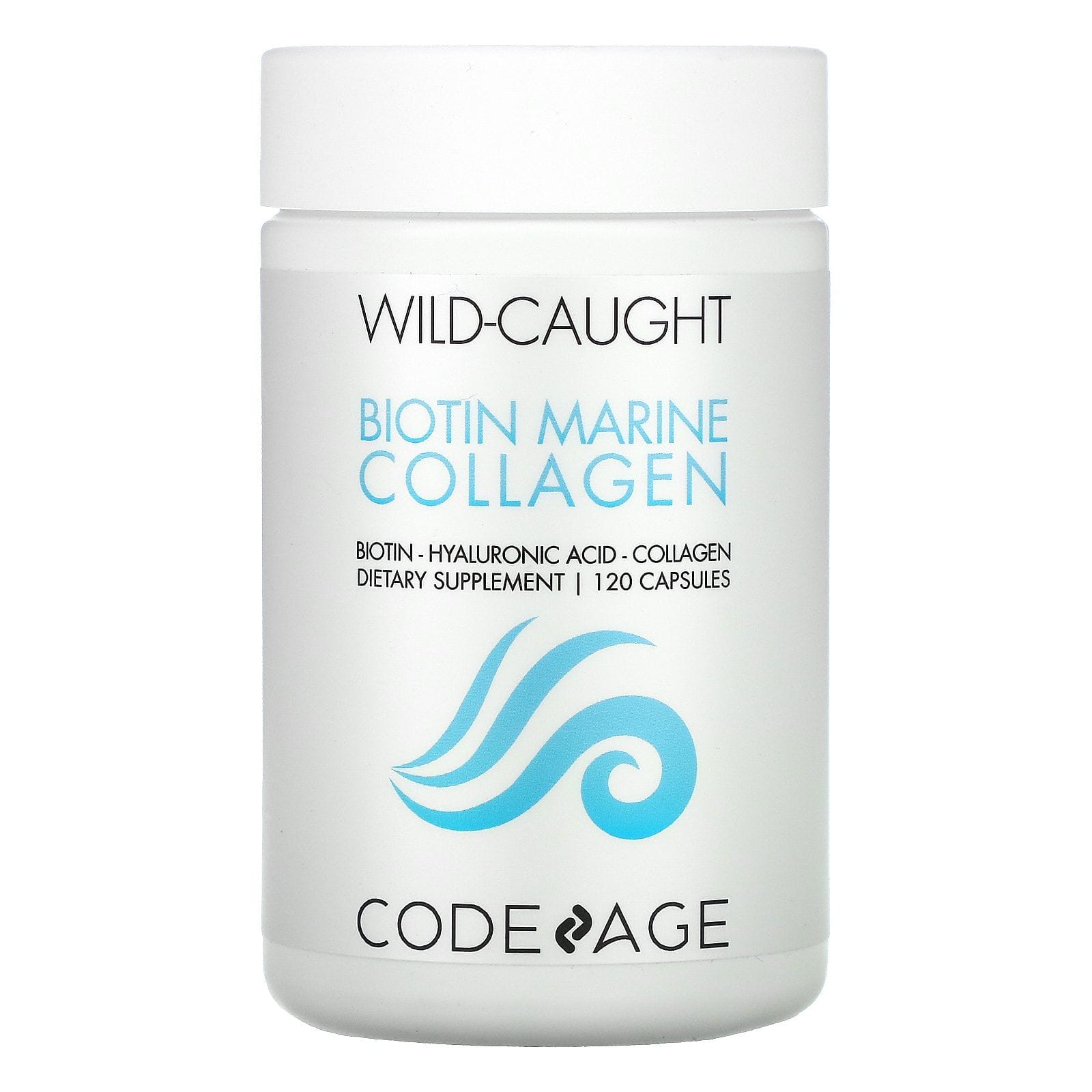 CodeAge, Wild Caught, Biotin Marine Collagen, 120 Capsules