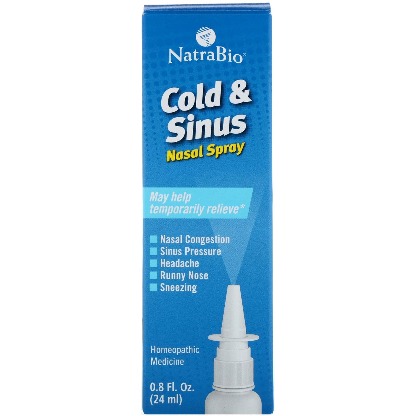 NatraBio, Spray nasal, resfrío & sinusal, 0.8 fl oz (24 ml)