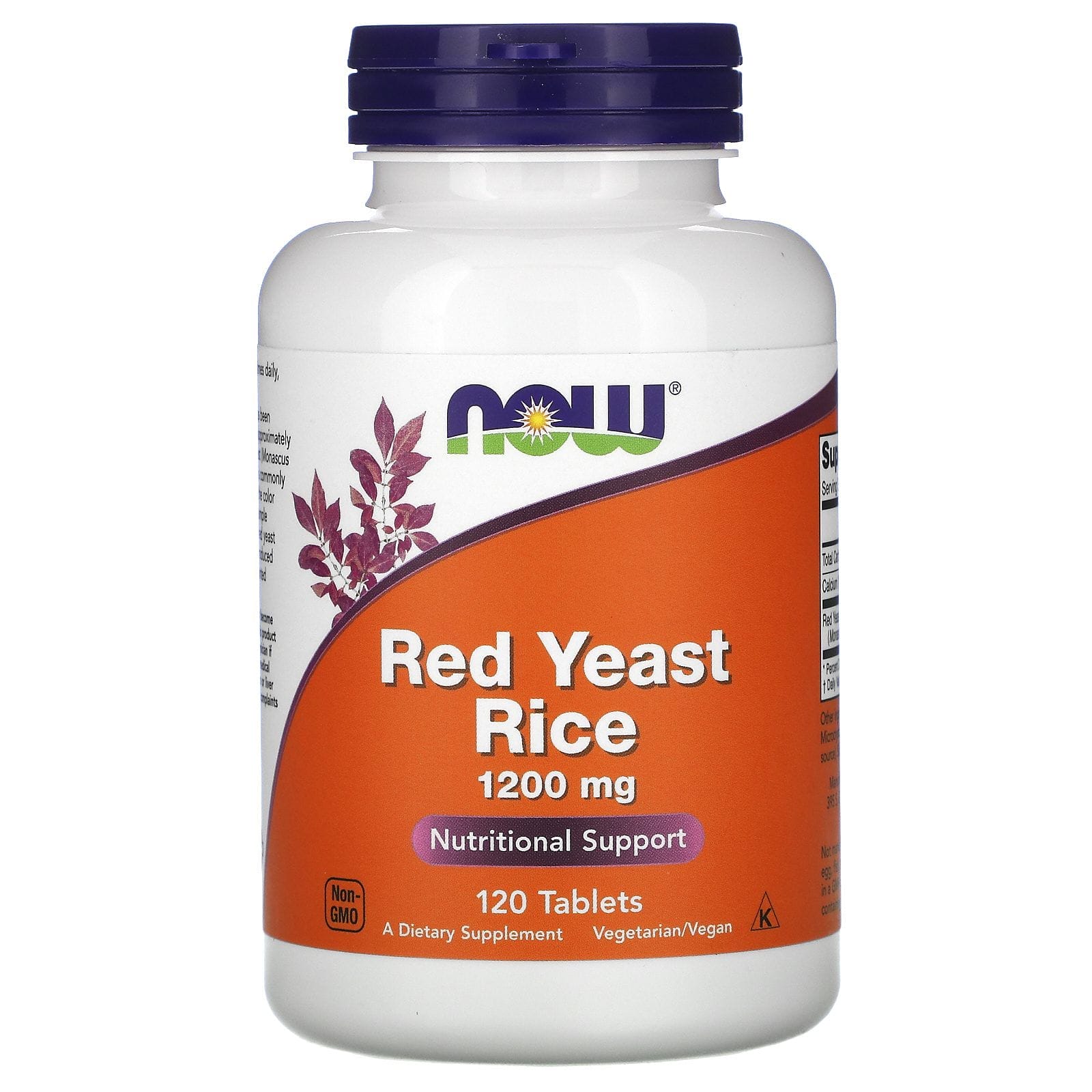 Now Foods, Arroz Levadura Roja, 1200 mg, 120 Tabletas