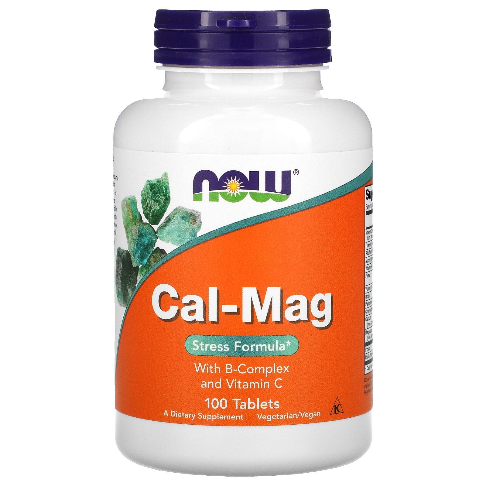 Now Foods, Cal-Mag, Fórmula antiestrés, 100 comprimidos