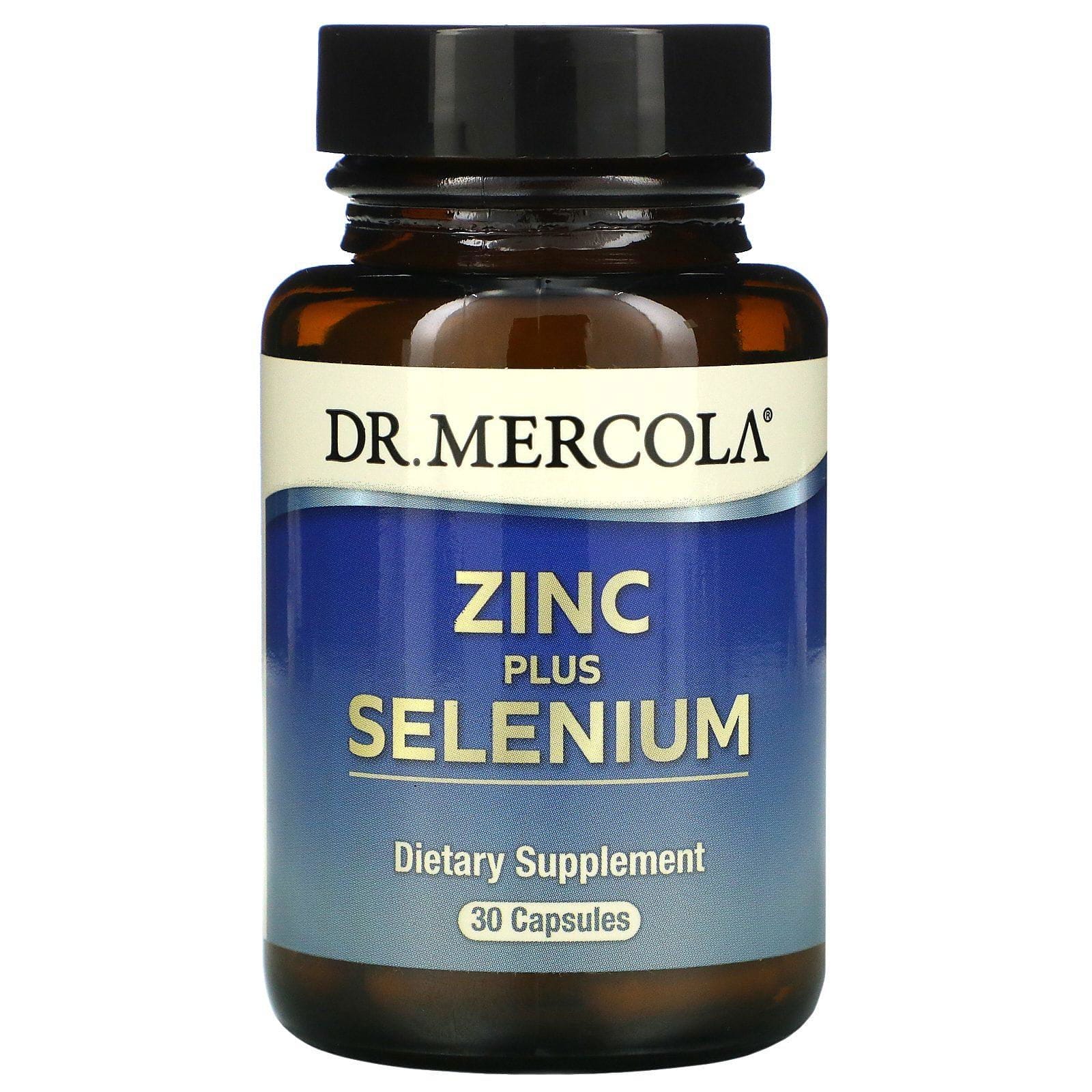 Dr. Mercola, Zinc más selenio, 30 cápsulas