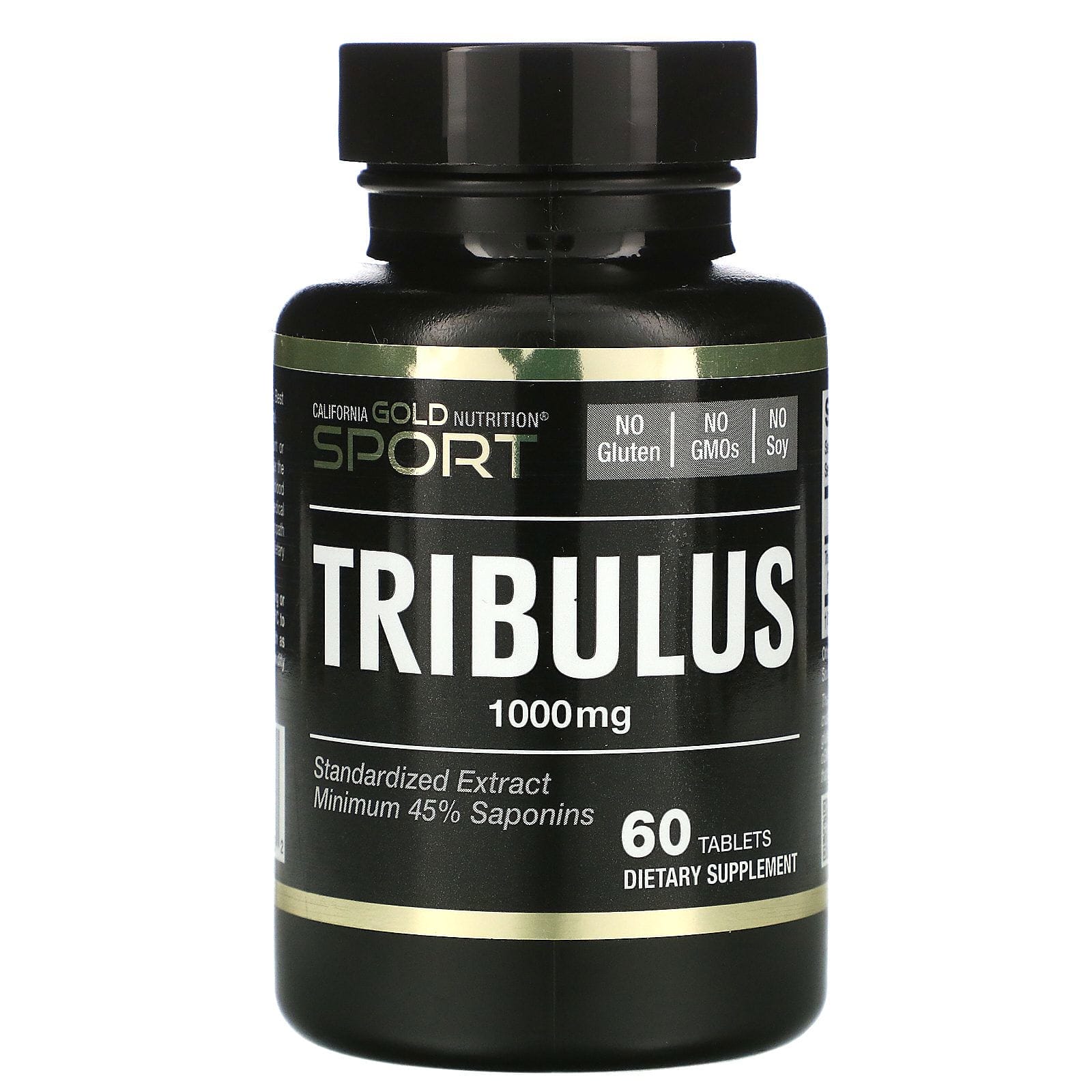 California Gold Nutrition, Tribulus, Extracto estandarizado, Mínimo de 45 % de saponinas, 1000 mg, 60 comprimidos
