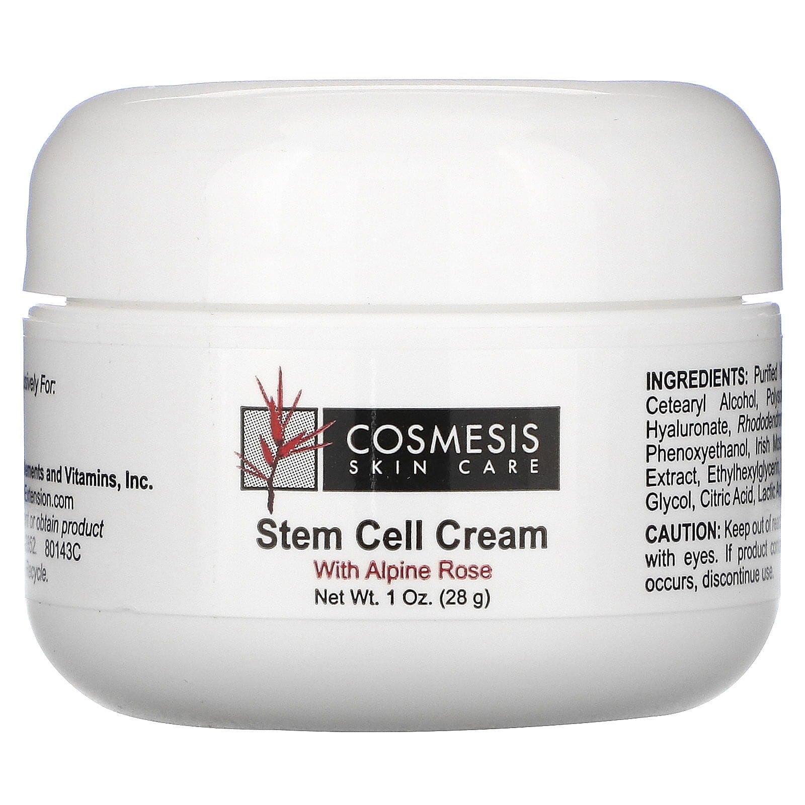 Life Extension, Cosmesis Skin Care, Stem Cell Cream, 1 oz (28 g)