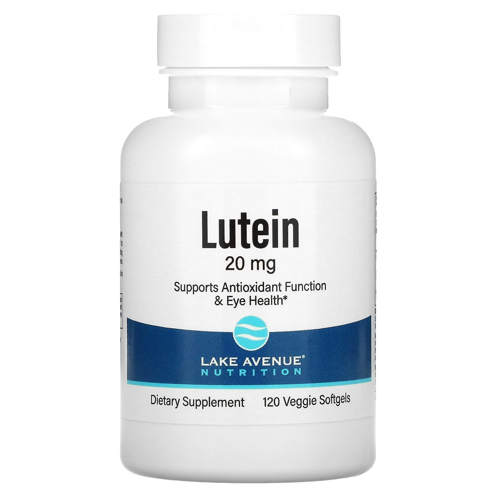 Lake Avenue Nutrition, Luteína, 20 mg, 120 cápsulas blandas vegetales