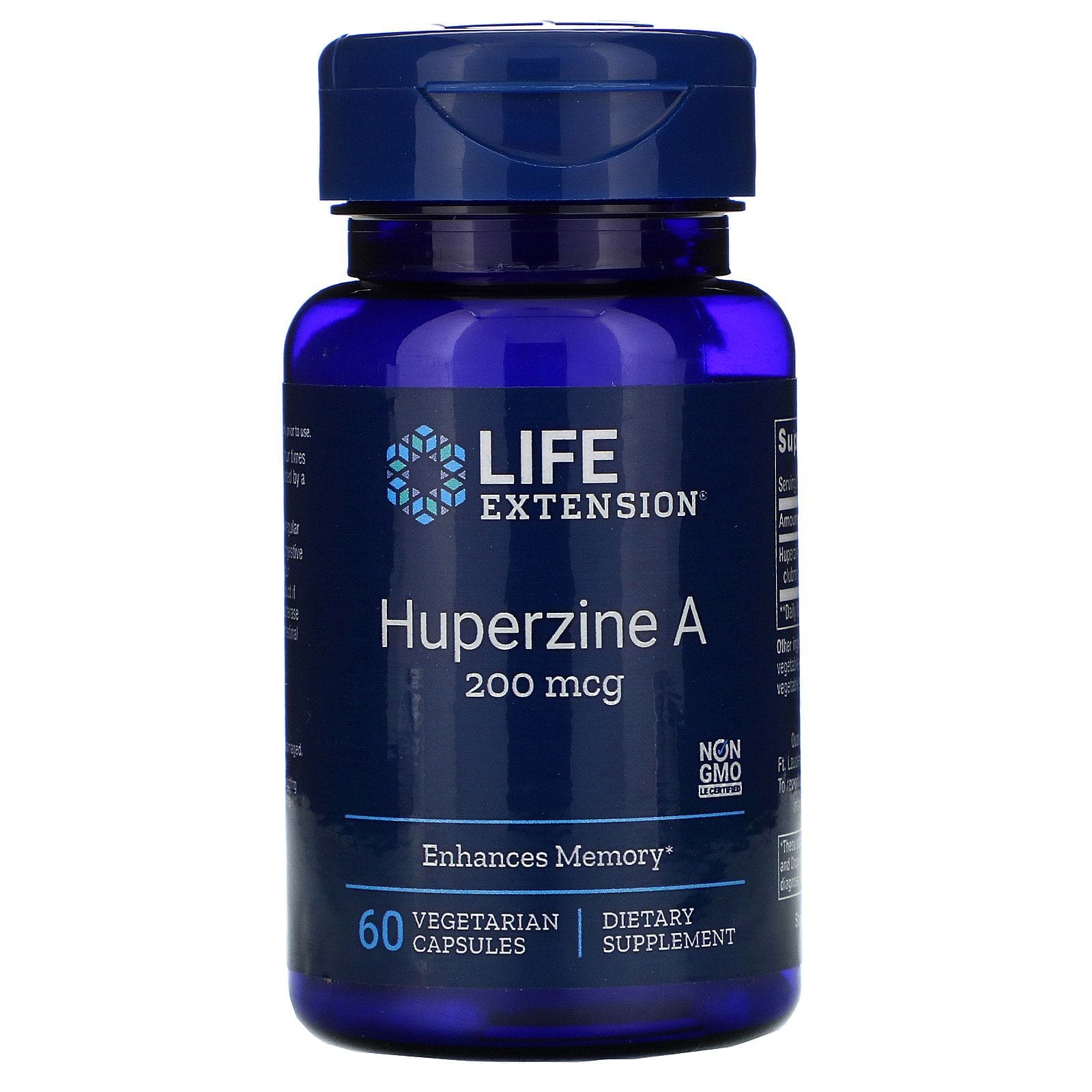 Life Extension, Huperzine A, 200 mcg, 60 Vegetarian Capsules