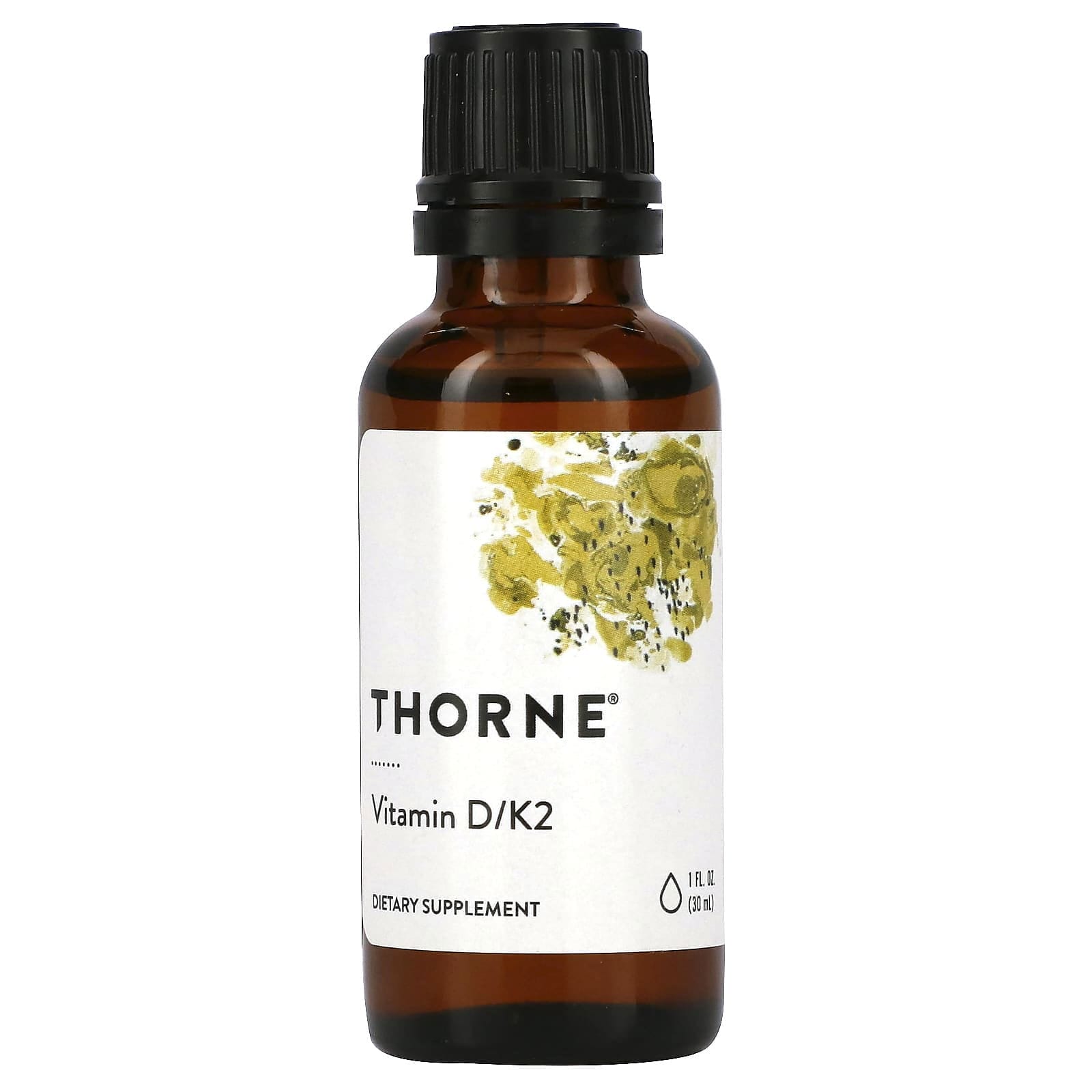 Thorne, Vitaminas D y K2, 25 mcg (1000 UI), 30 ml (1 oz. líq.)
