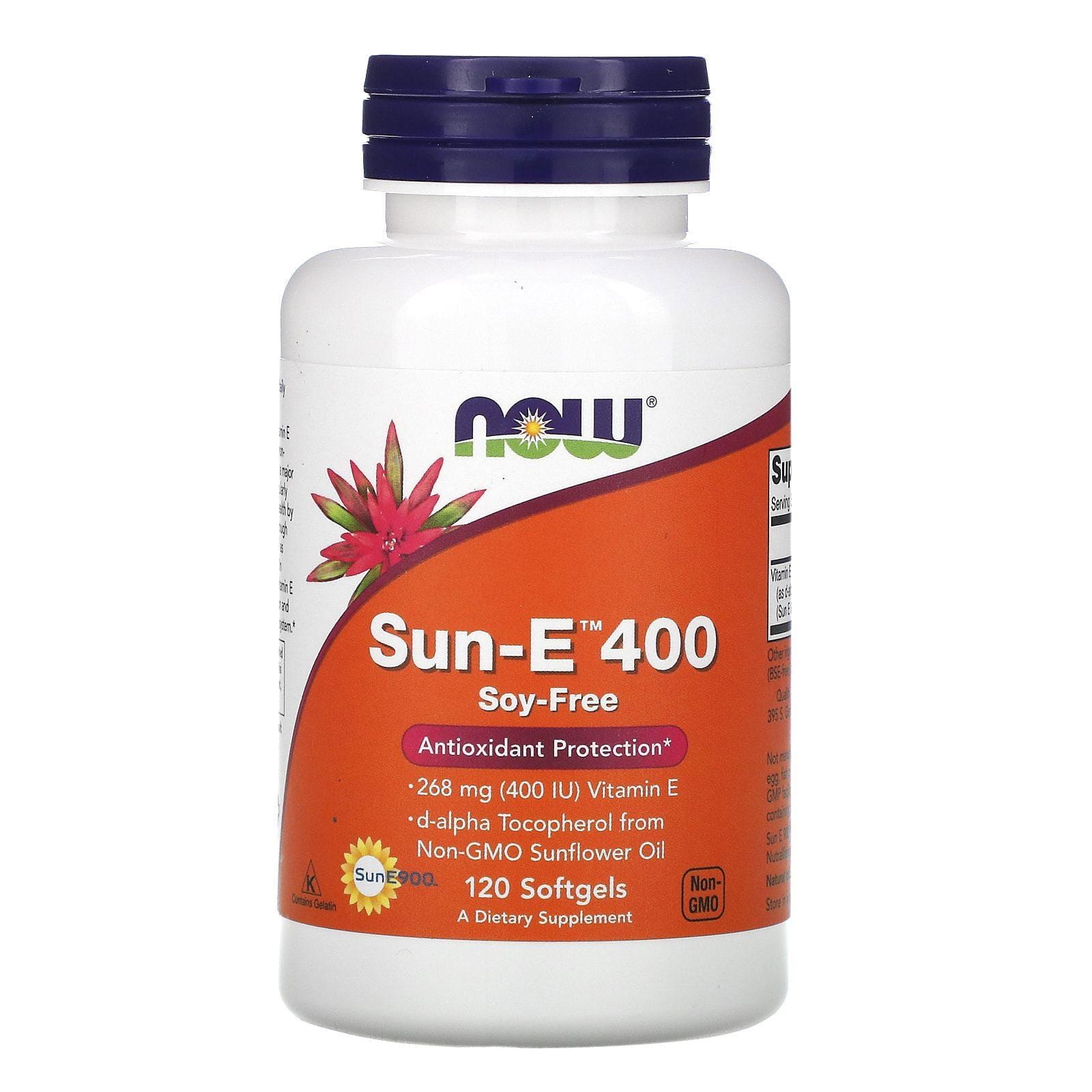 Now Foods, Sun-E 400, 120 Pastillas Blandas de Gel