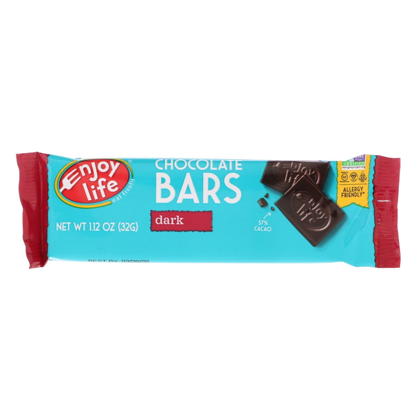Enjoy Life Foods, Barras de chocolate, negro, 1.12 oz (32 g)