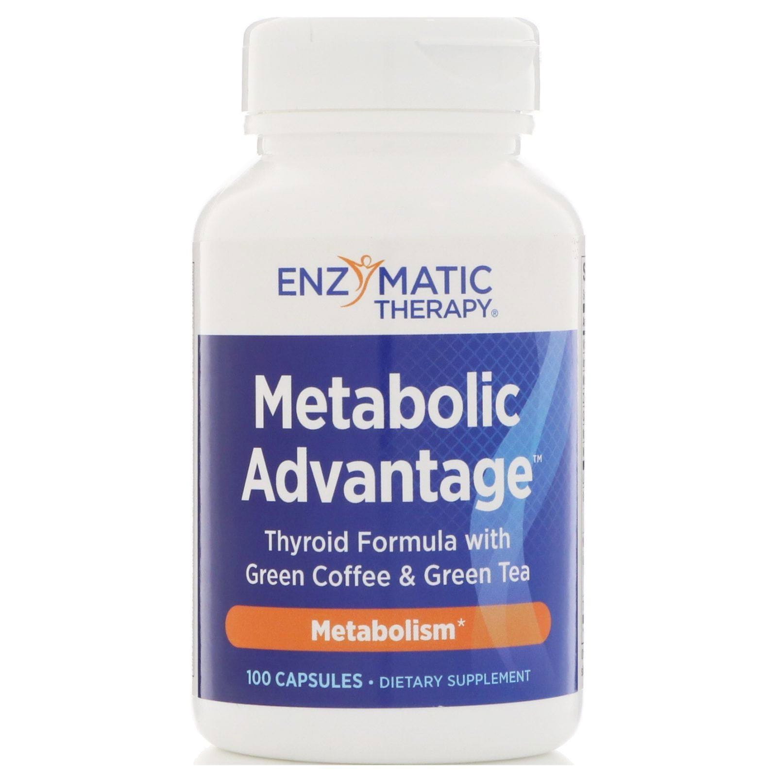 Enzymatic Therapy, Metabolic Advantage, Metabolismo, 100 Cápsulas
