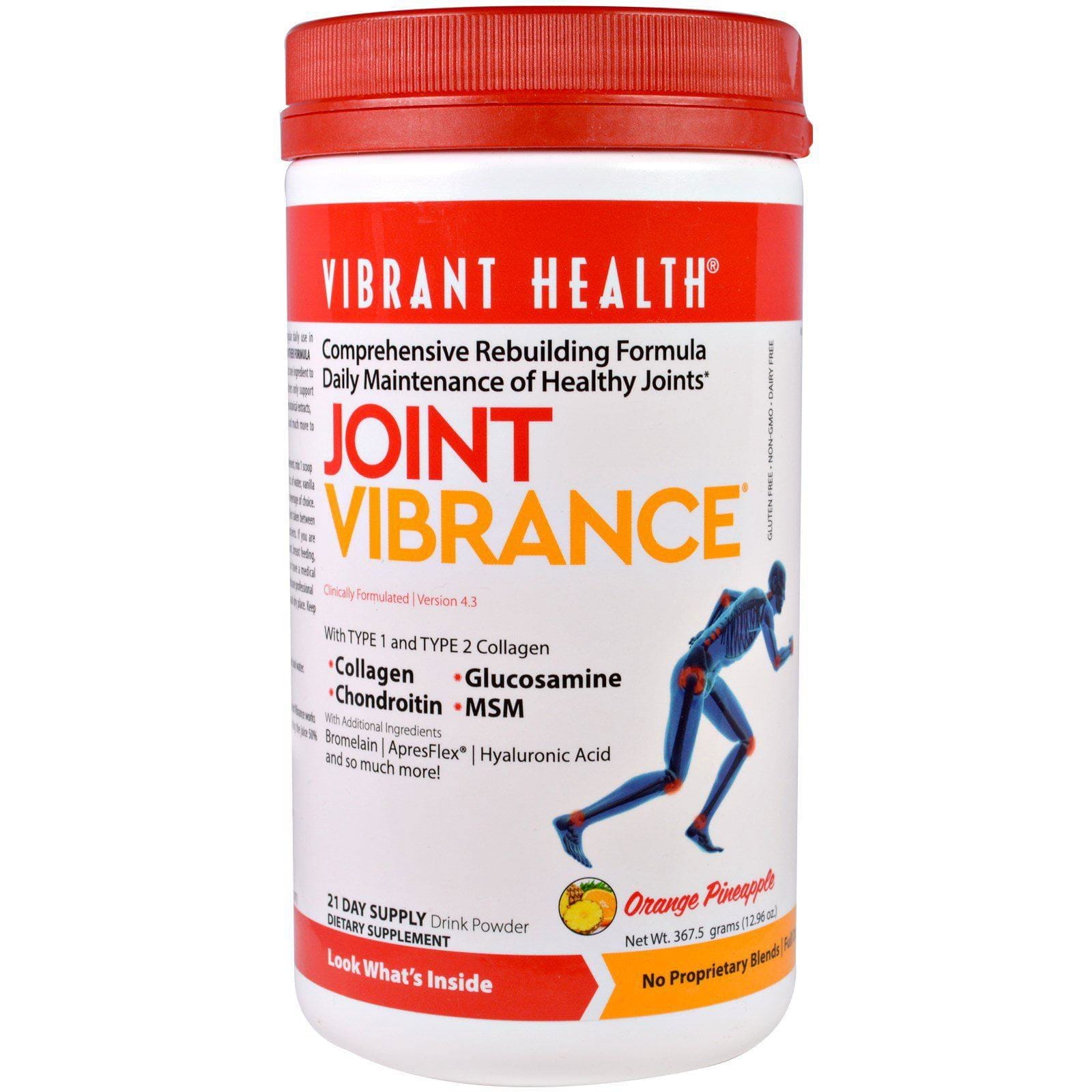 Vibrant Health, Joint Vibrance, Versión 4.3, naranja - piña, 12,96 oz (367,5 g)