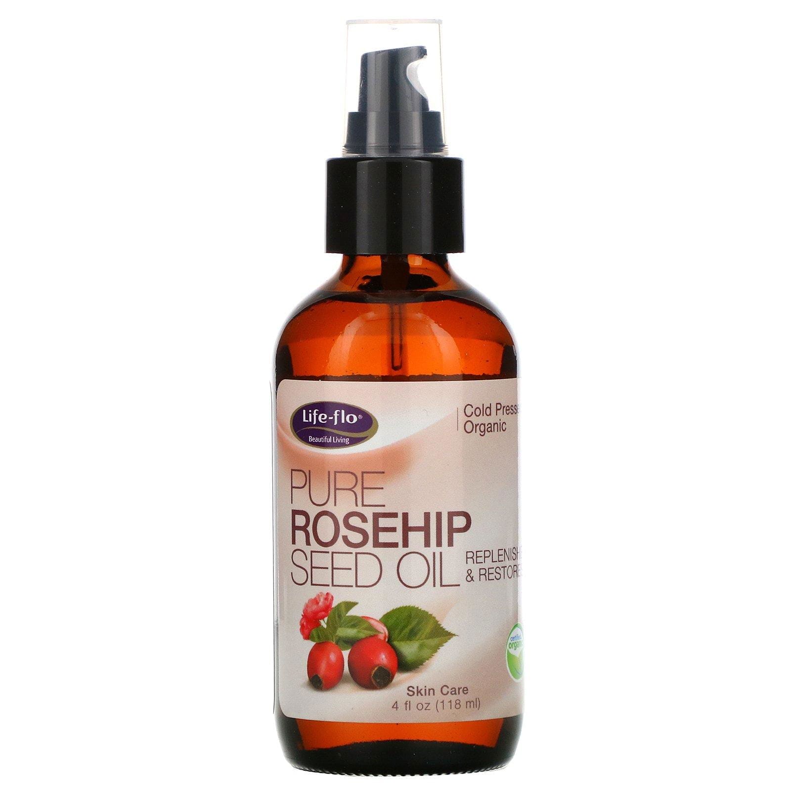 Life-flo, Aceite de Semilla de Rosa Mosqueta Puro, Cuidado de la Piel, 4 oz fluidas (118 ml)