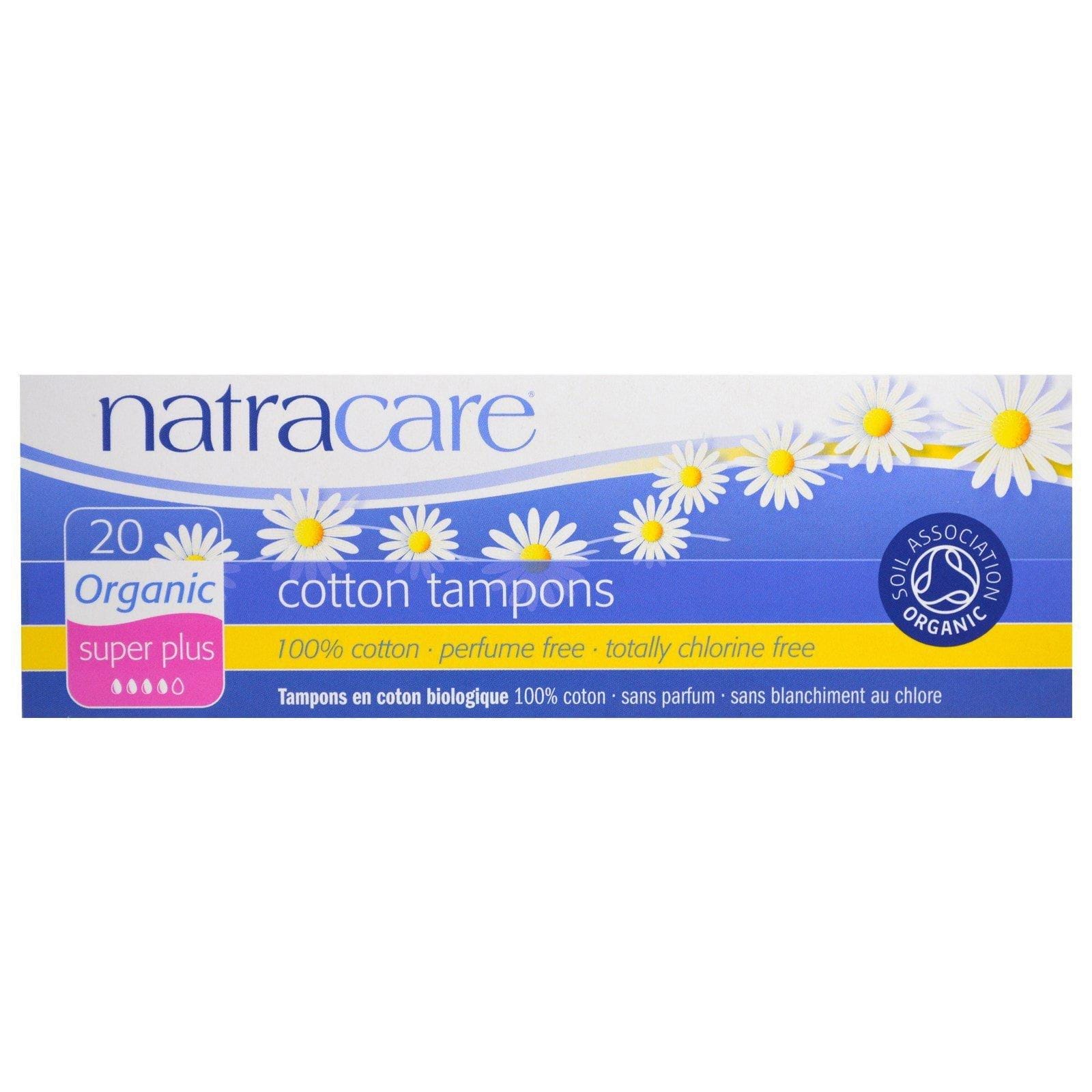 Natracare, Tampones de Algodón Orgánico, Super Plus, 20 Tampones