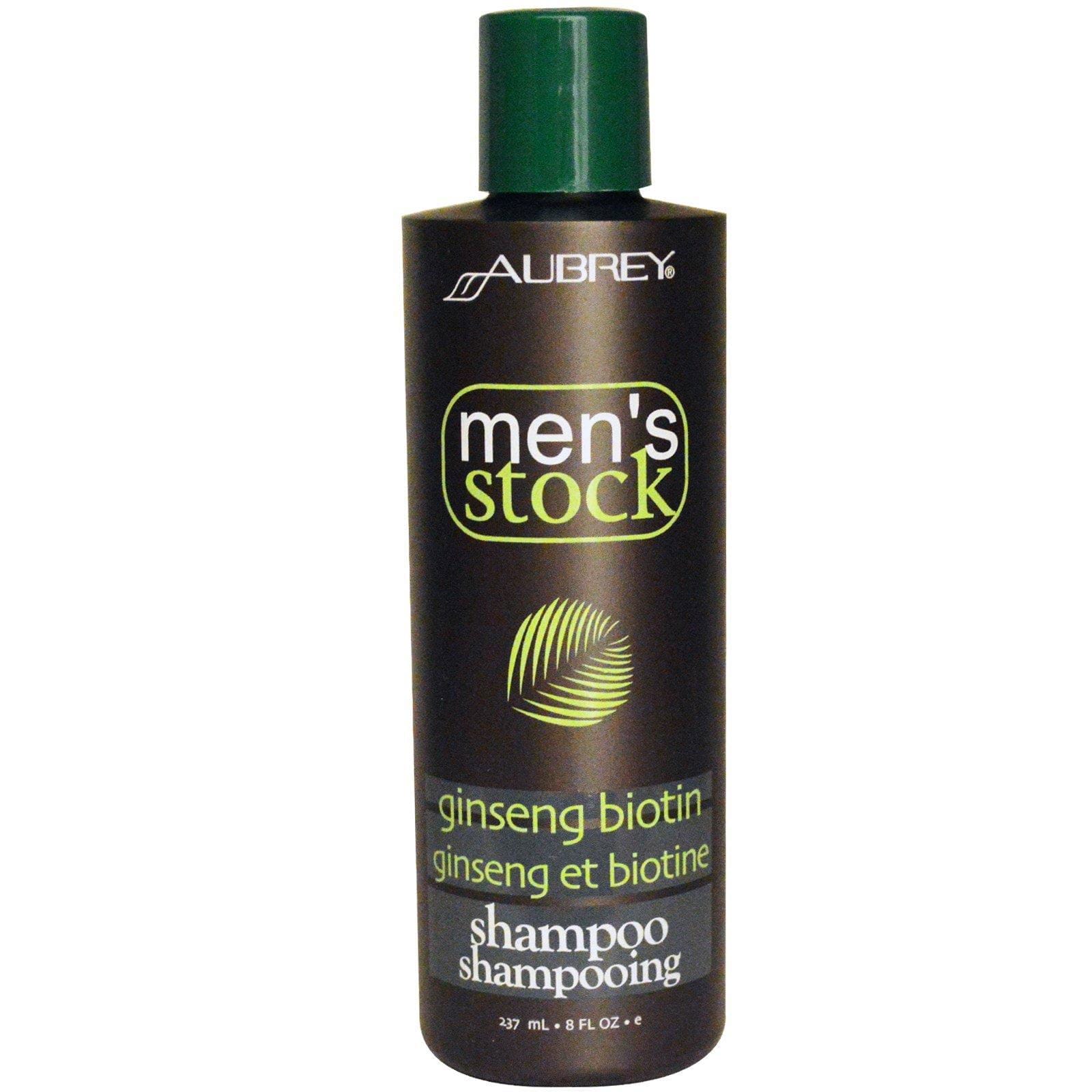 Aubrey Organics, Men's Stock, Shampoo, Ginseng Biotina , 8 fl oz (237 ml)