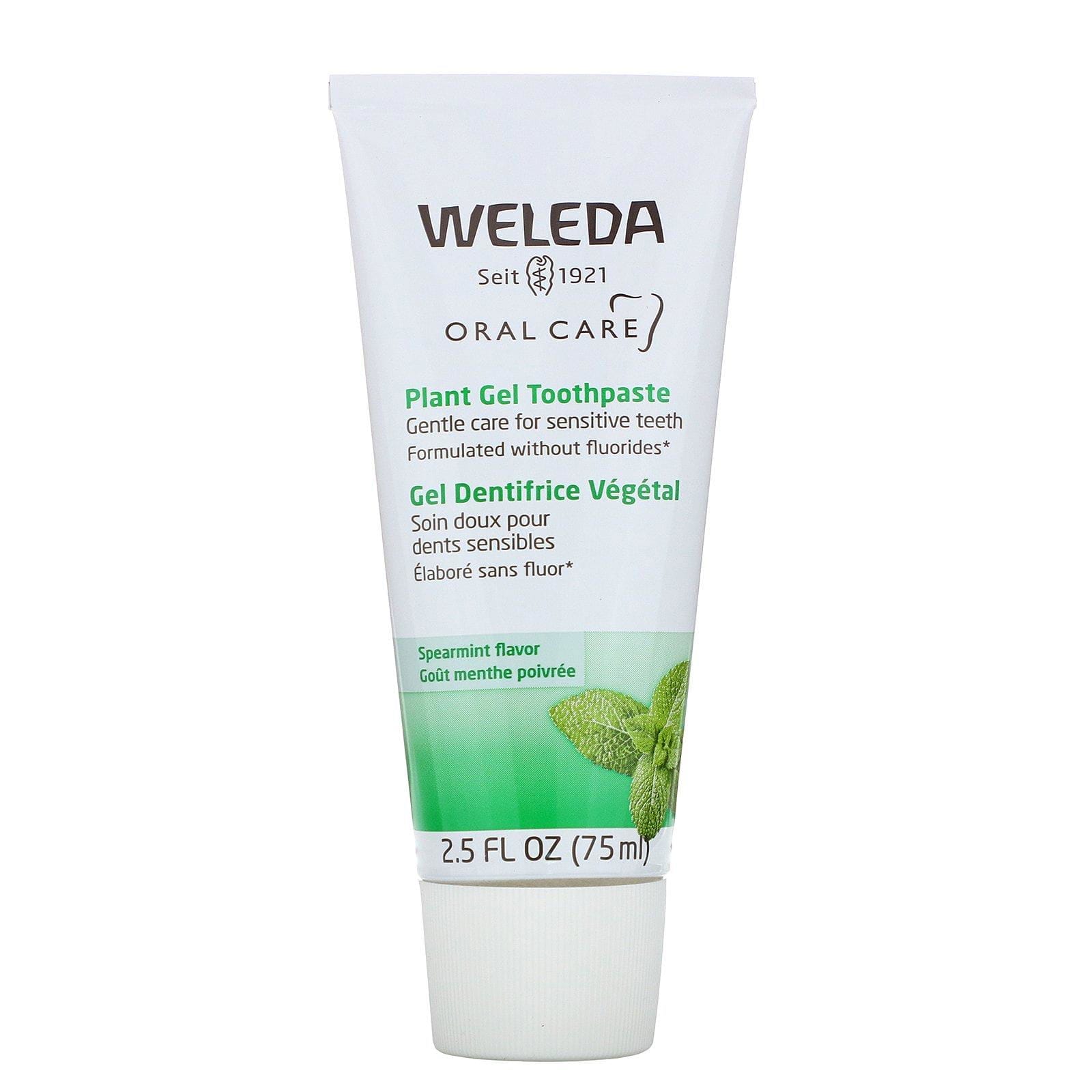 Weleda, Oral Care, Plant Gel Toothpaste, Spearmint, 2.5 fl oz (75 ml)