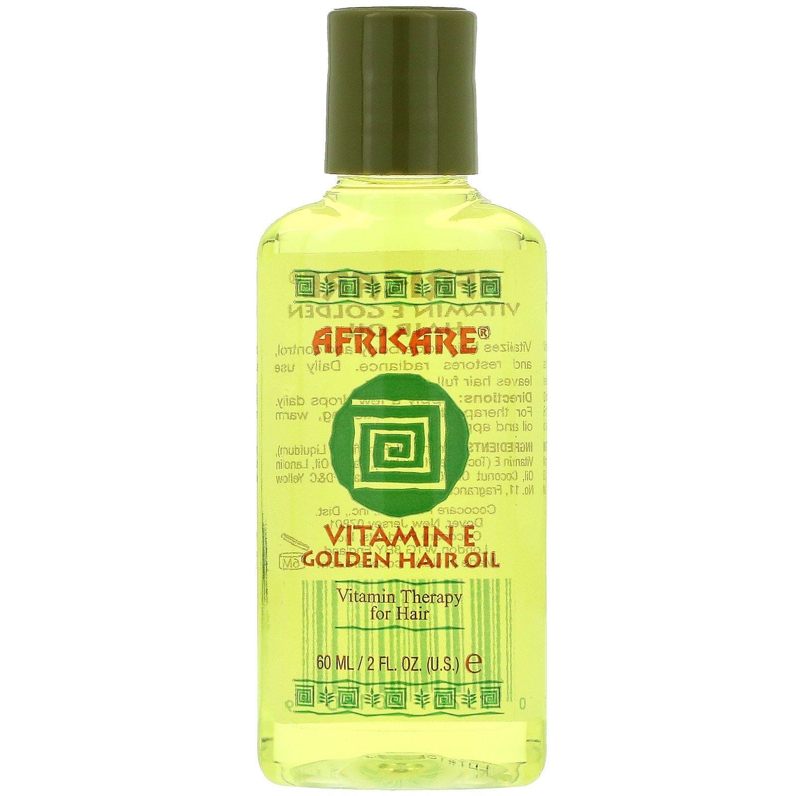 Cococare, Africare, aceite para cabello dorado vitamina E, 2 fl oz (60 ml)