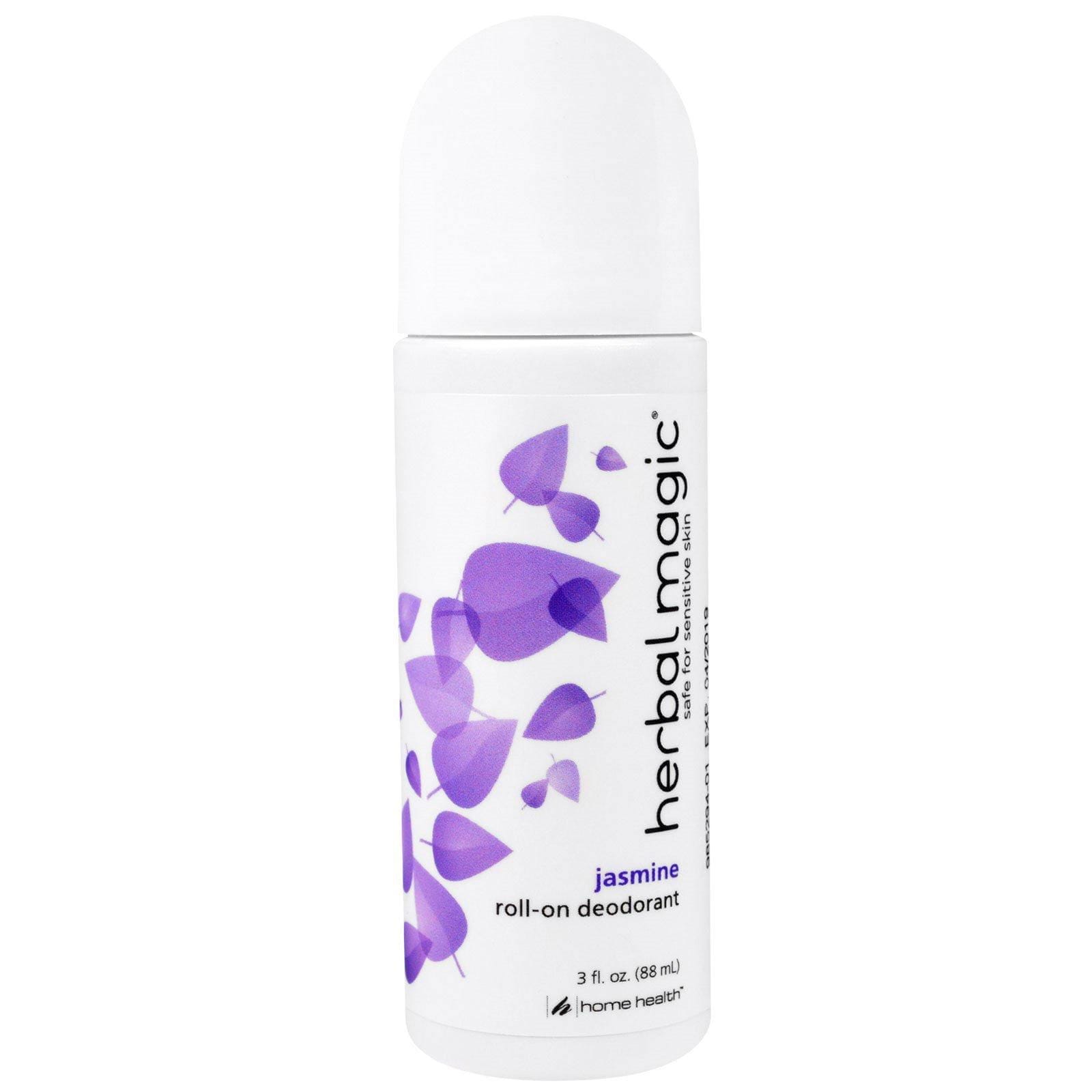 Home Health, Herbal Magic, desodorante a bolilla, jazmín, 3 oz líquidas (88 ml)