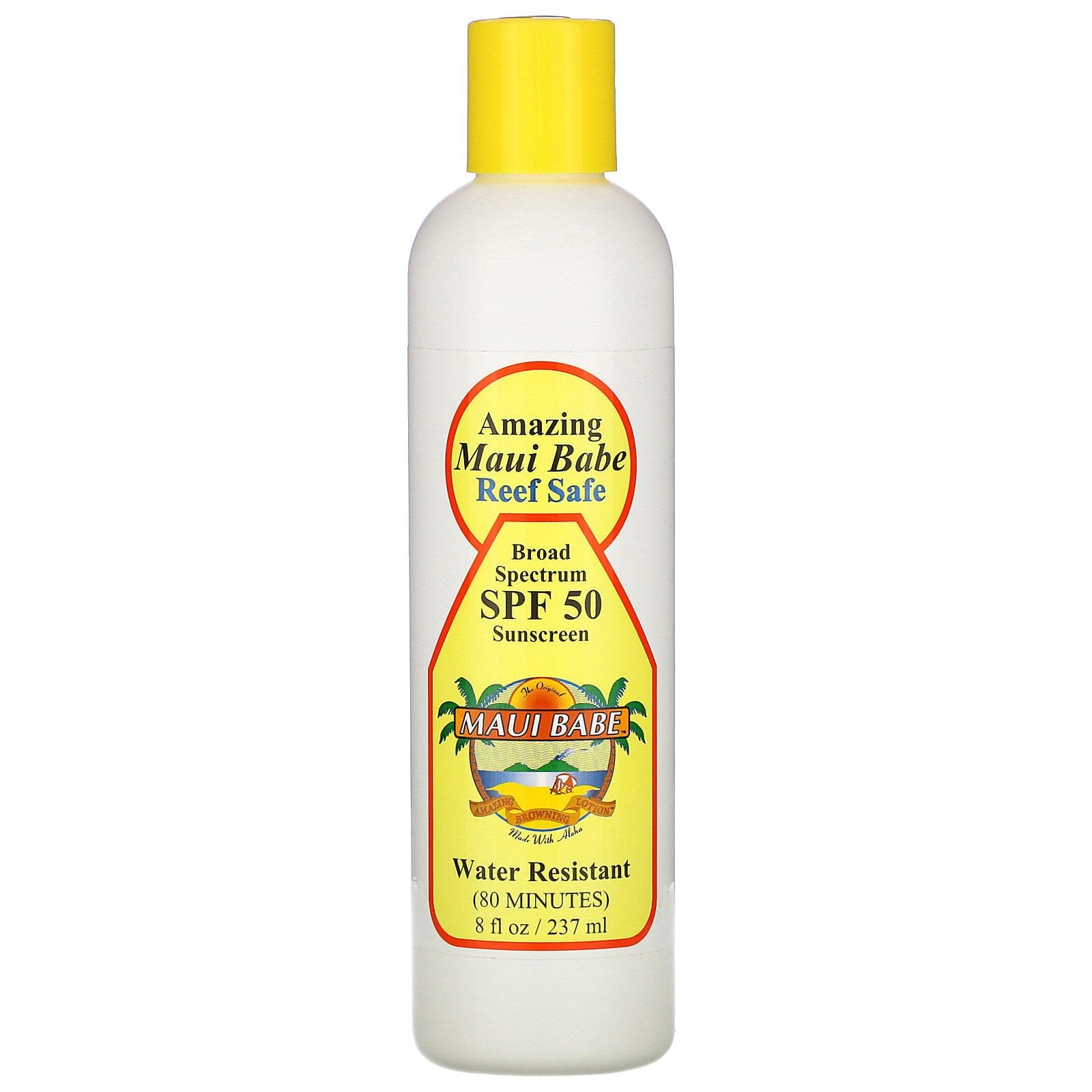 Maui Babe, Amazing Maui Babe Sunscreen, SPF 50, 8 fl oz (237 ml)
