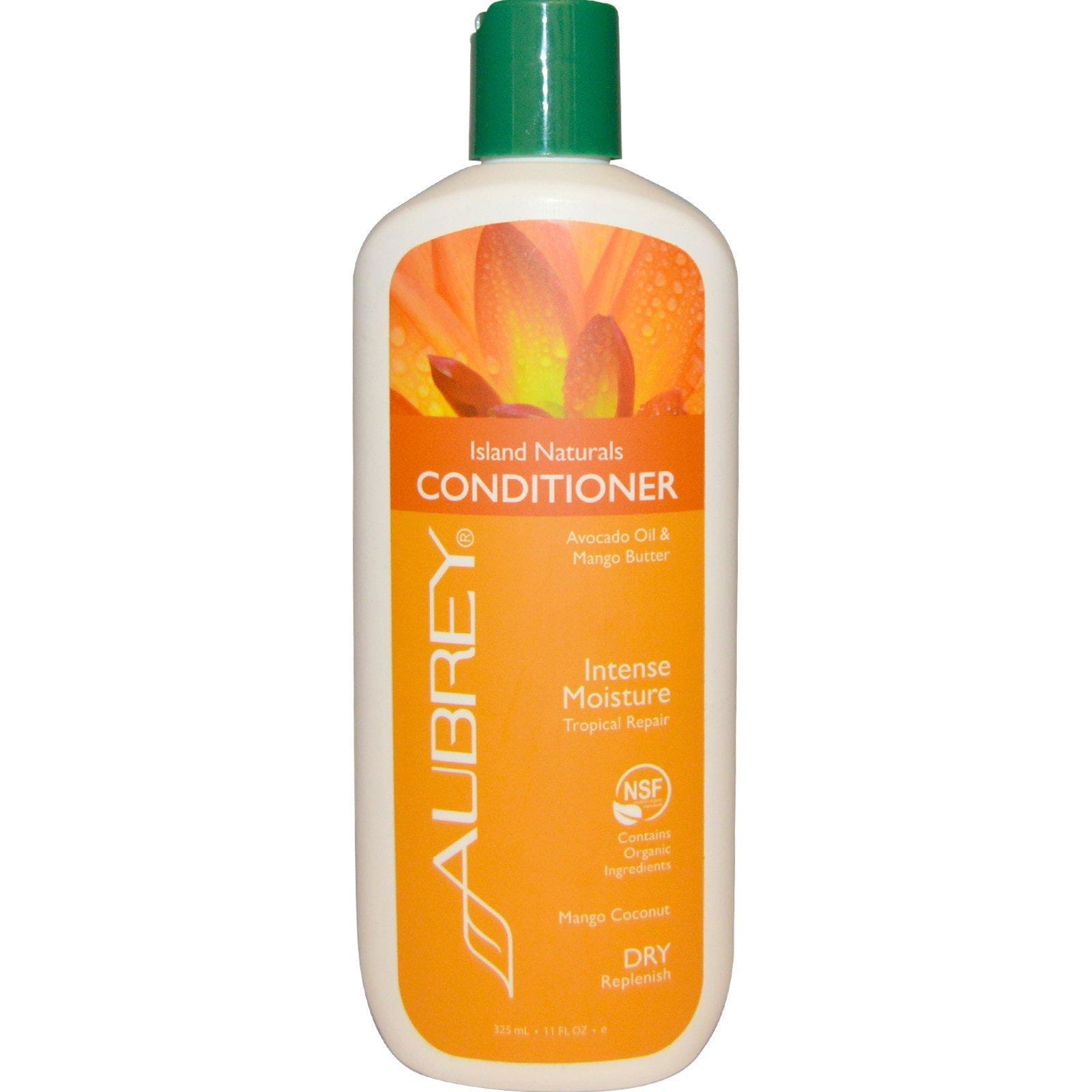 Aubrey Organics, Island Naturals, Acondicionador Reabastecedor, Seco/Crespado, 11 fl oz (325 ml)