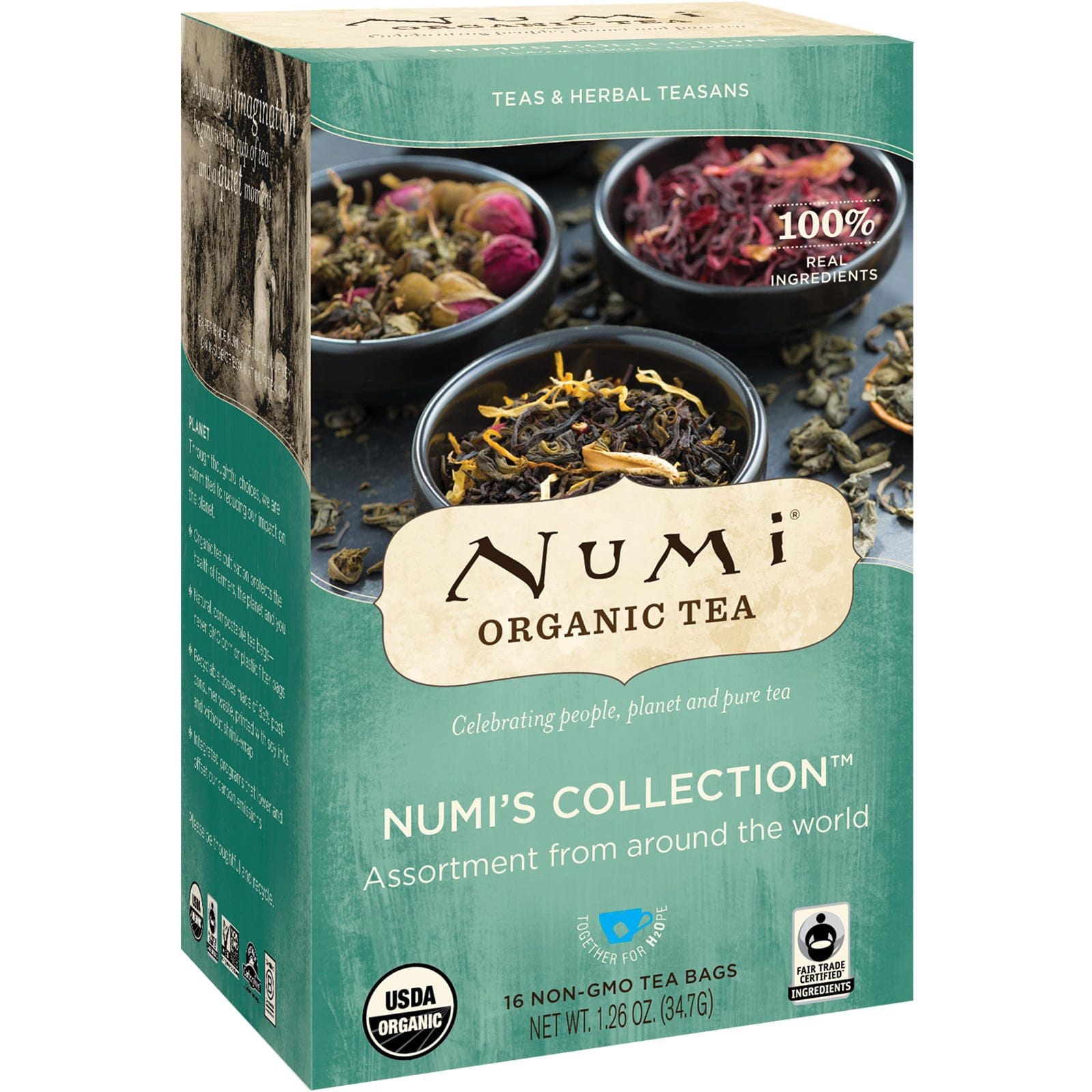 Numi Tea, Té orgánico, Tés e infusiones de hierbas, Colección Numi, 16 bolsitas sin GMO, 1.26 oz (34.7 g)