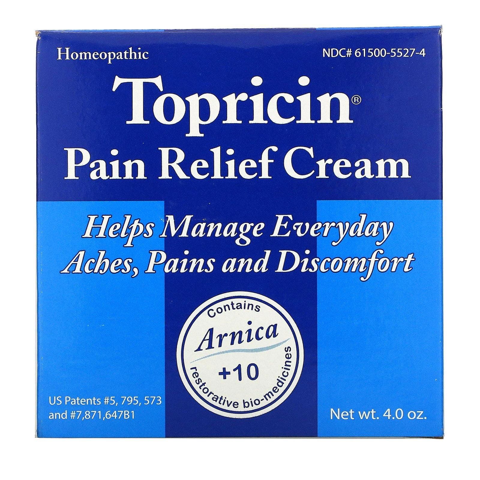 Topricin, Crema antiinflamatoria y reductora de dolor, 4.0 oz