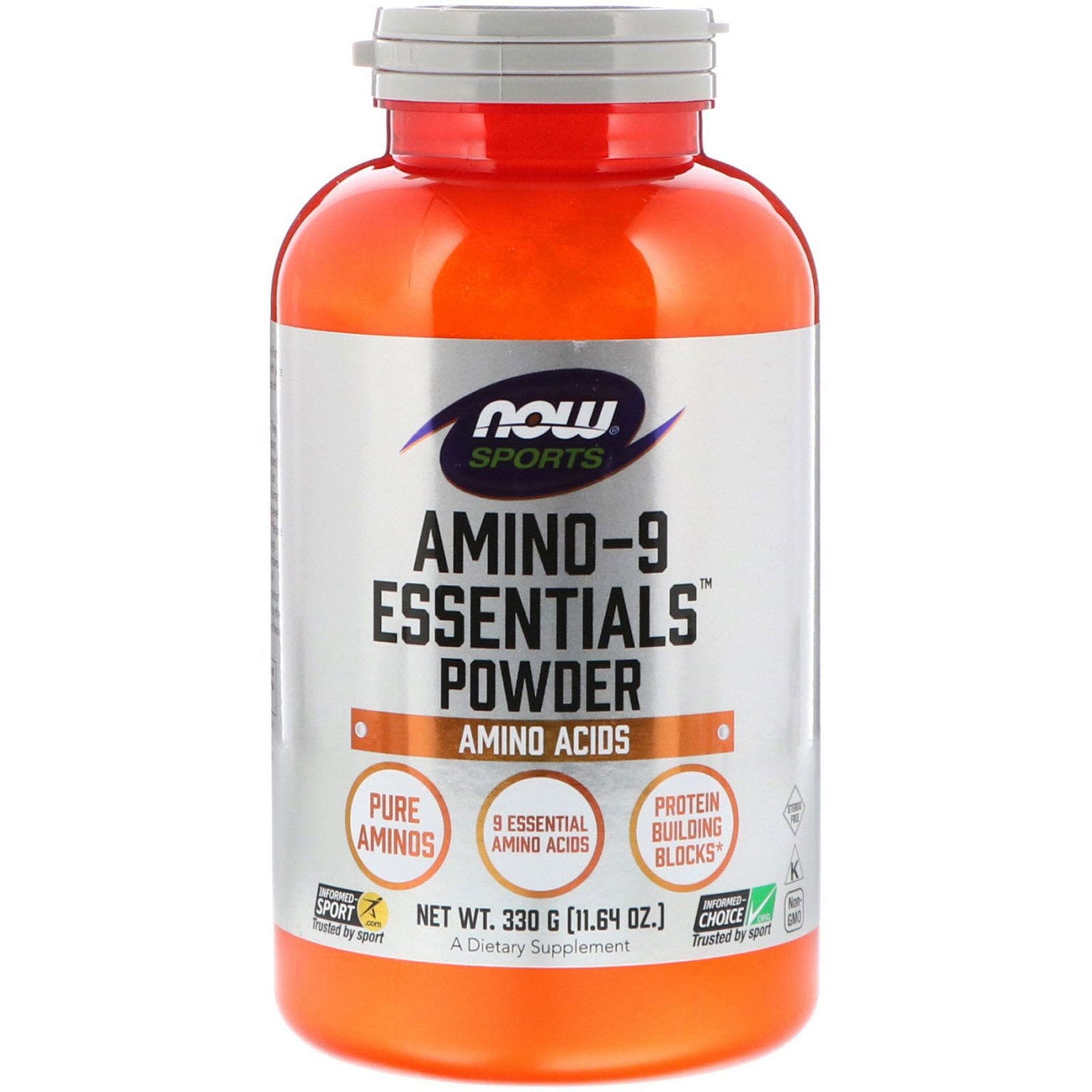 Now Foods, Deportes, 9 aminoácidos esenciales en polvo, 11,64 oz (330 g)
